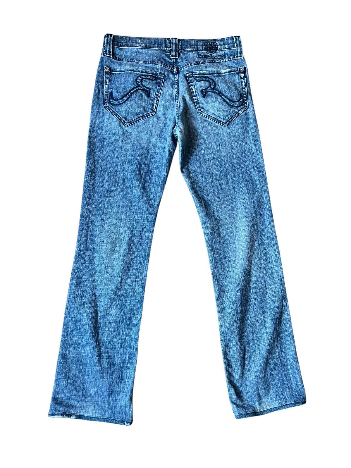 Rock Revival RARE VINTAGE distressed Rock & Republic Straight Leg Jeans Size US 32 / EU 48 - 3 Thumbnail