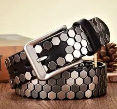 Leather Matsuda x Maria 105 cm Rivet Studded Belt Size ONE SIZE - 5 Thumbnail