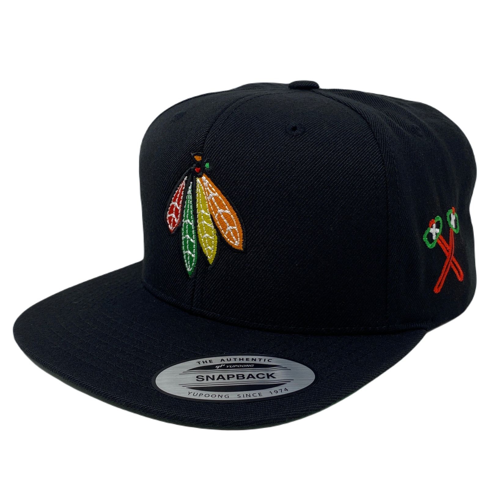 Other Indian Feathers Tomahawk Snapback Hat Size ONE SIZE - 3 Thumbnail