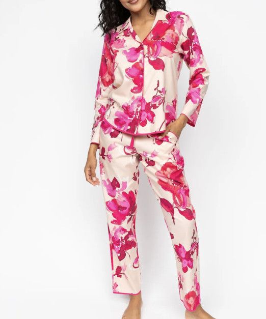Other Cyberjammies Pink Floral Pyjama Set ( 8 ) Size 30" / US 8 / IT 44 - 1 Thumbnail