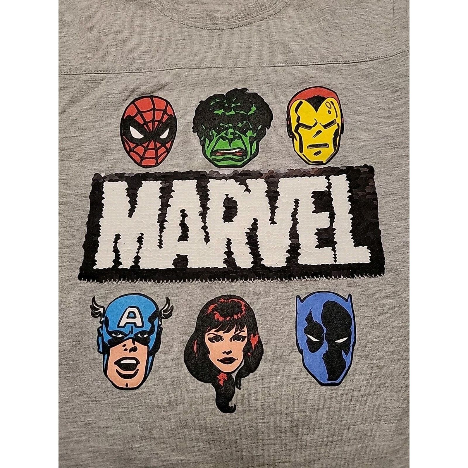 Marvel Comics New MARVEL AVENGERS Flip Sequins T-Shirt Child Size 7 Unisex Size US XXS / EU 40 - 4 Thumbnail