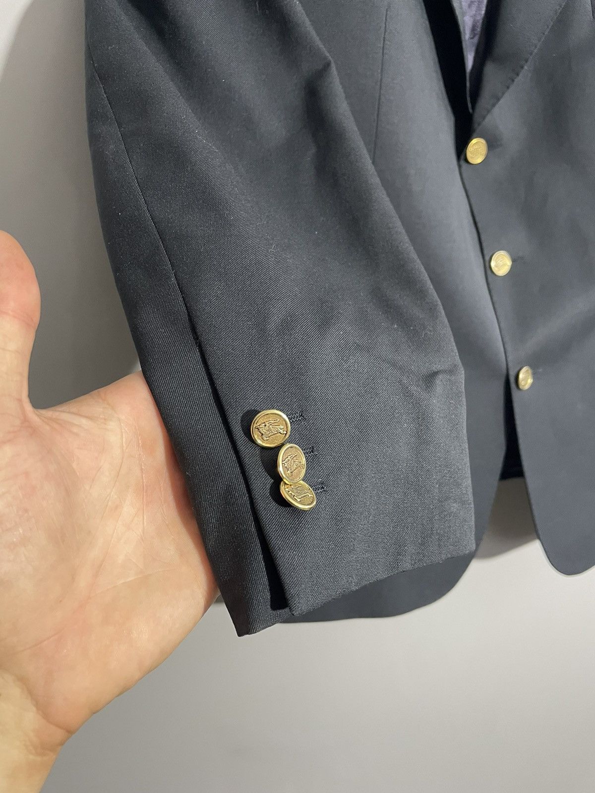 Burberry × Designer × Vintage Burberry Messina-S men blazer Size 48L - 3 Thumbnail