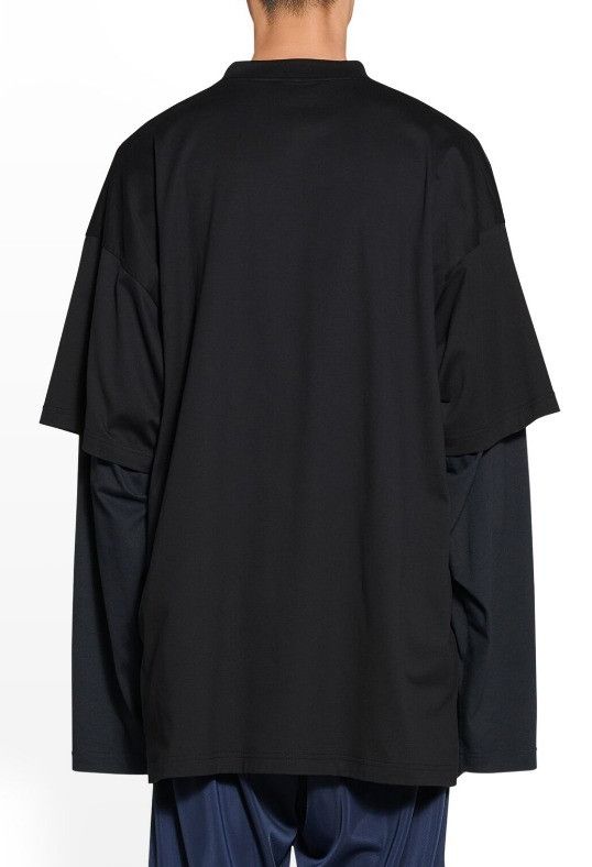 Balenciaga o1mt1gz0325 T-Shirt Oversized in Black Size US S / EU 44-46 / 1 - 3 Thumbnail