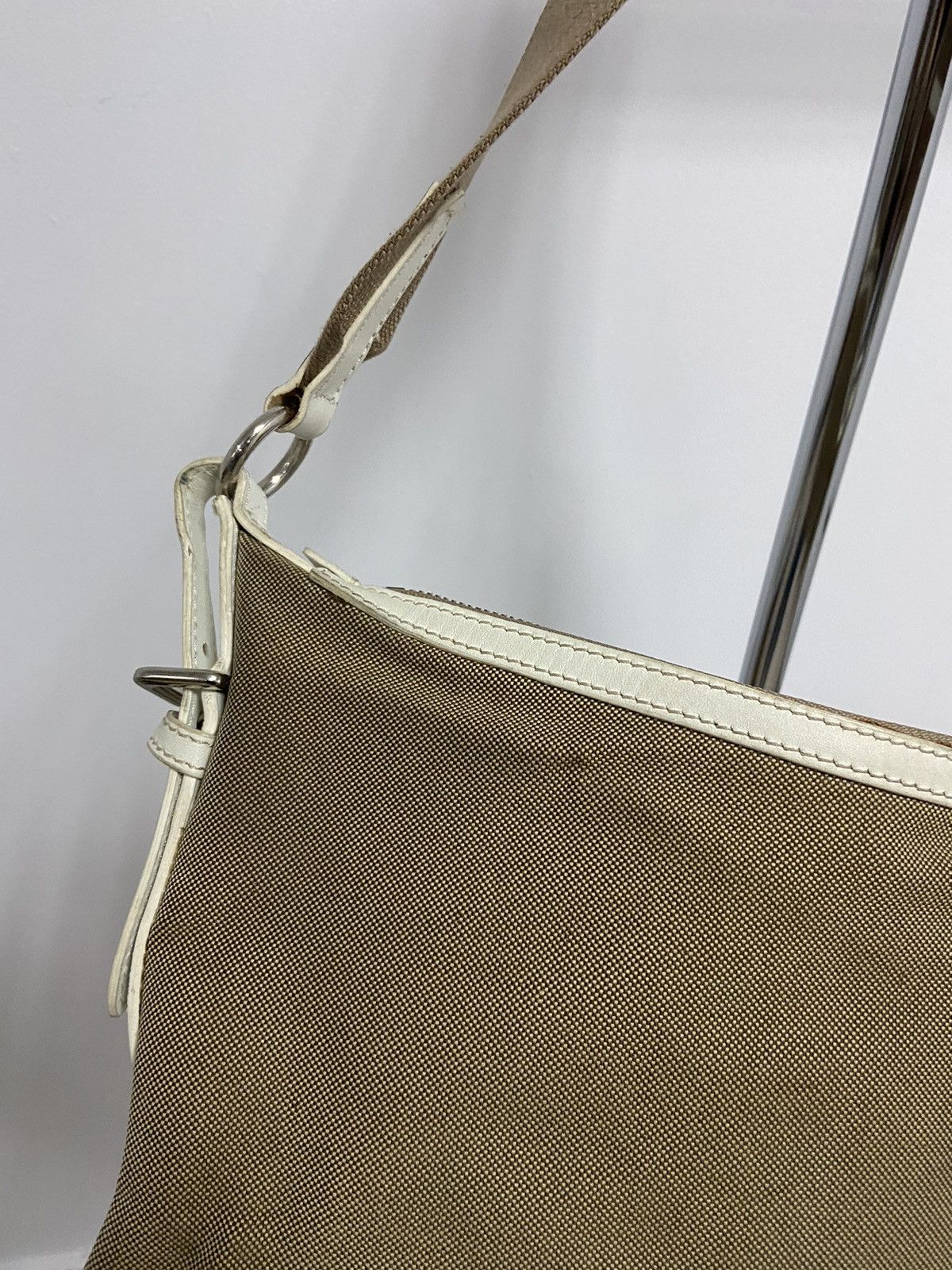 Luxury × Prada × Vintage Prada Jacquard Big Logo Vintage Tote Bag 