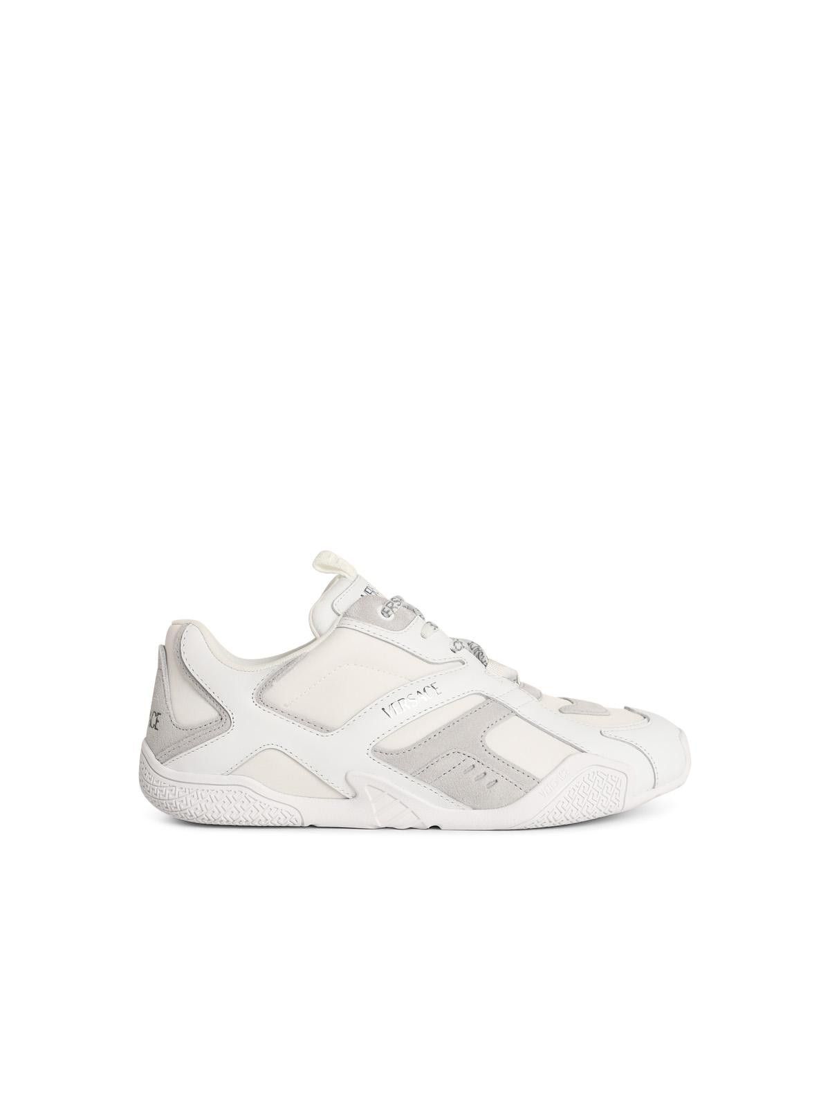 Versace VERSACE 'Galaxia' White Leather Blend Sneakers Size US 8 / EU 41 - 1 Thumbnail