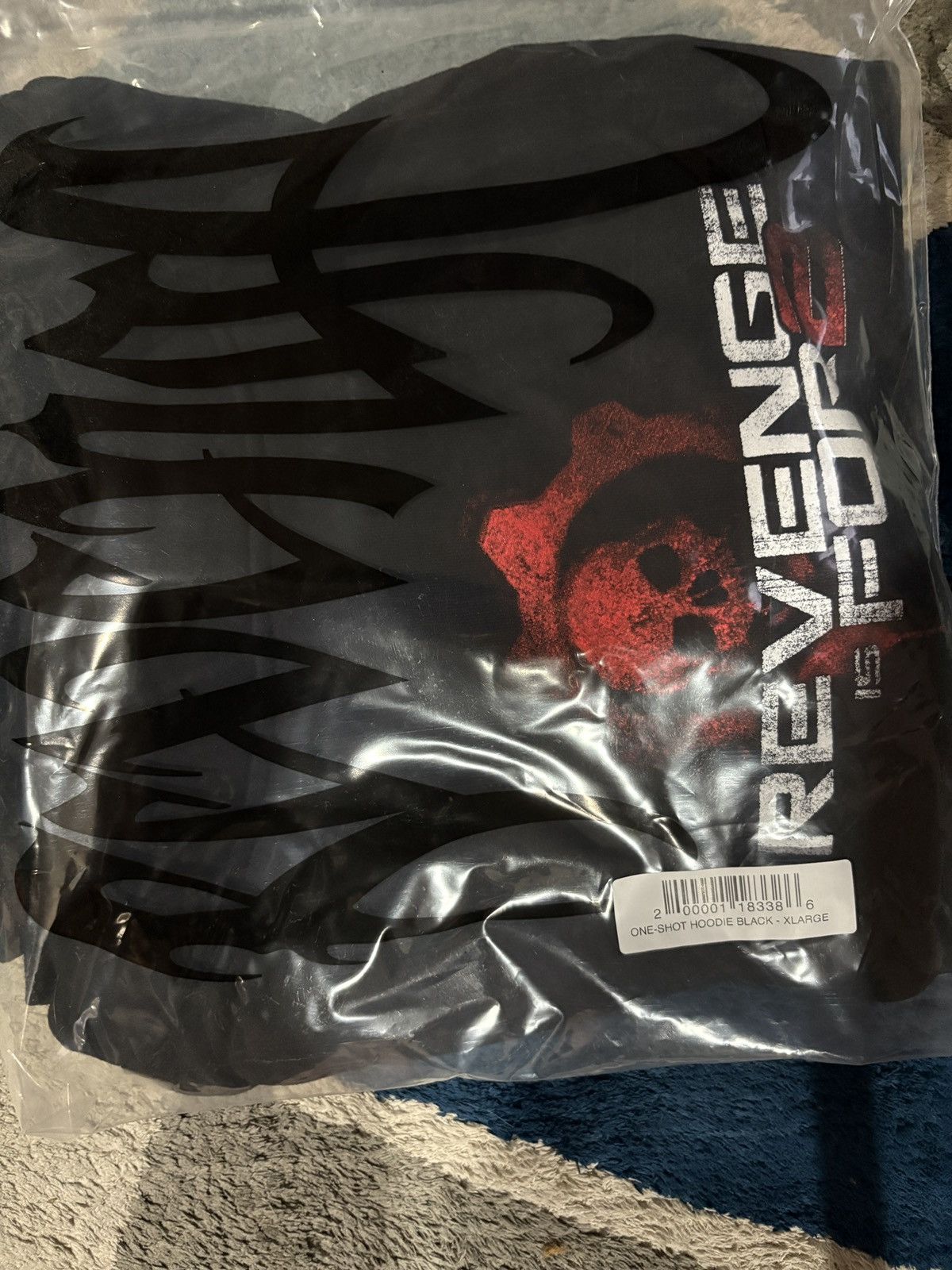 Revenge Revenge ONE-SHOT HOODIE BLACK Size US XL / EU 56 / 4 - 2 Thumbnail