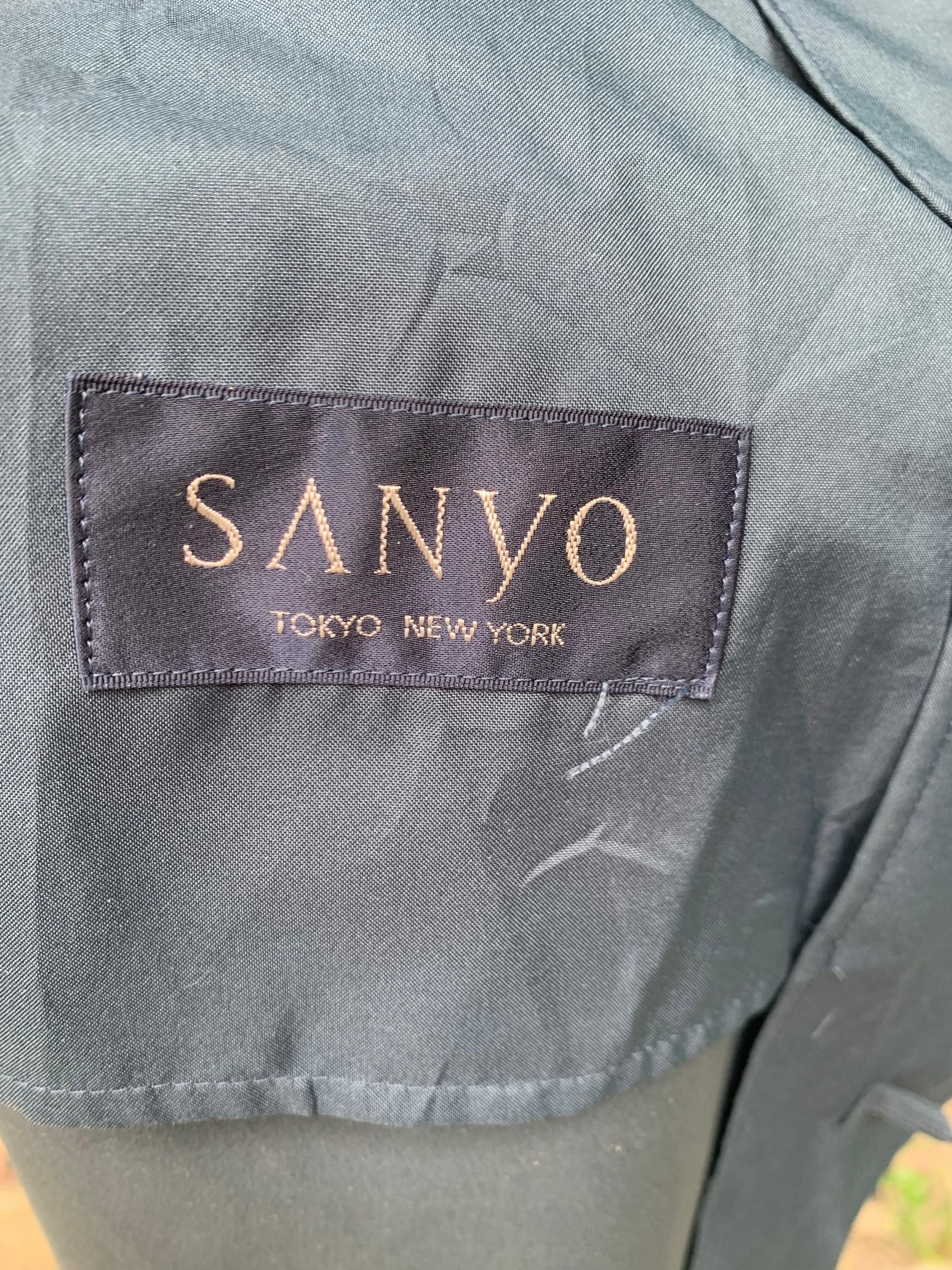 Sanyo Vintage Sanyo Button Trench Jacket Size US L / EU 52-54 / 3 - 9 Thumbnail