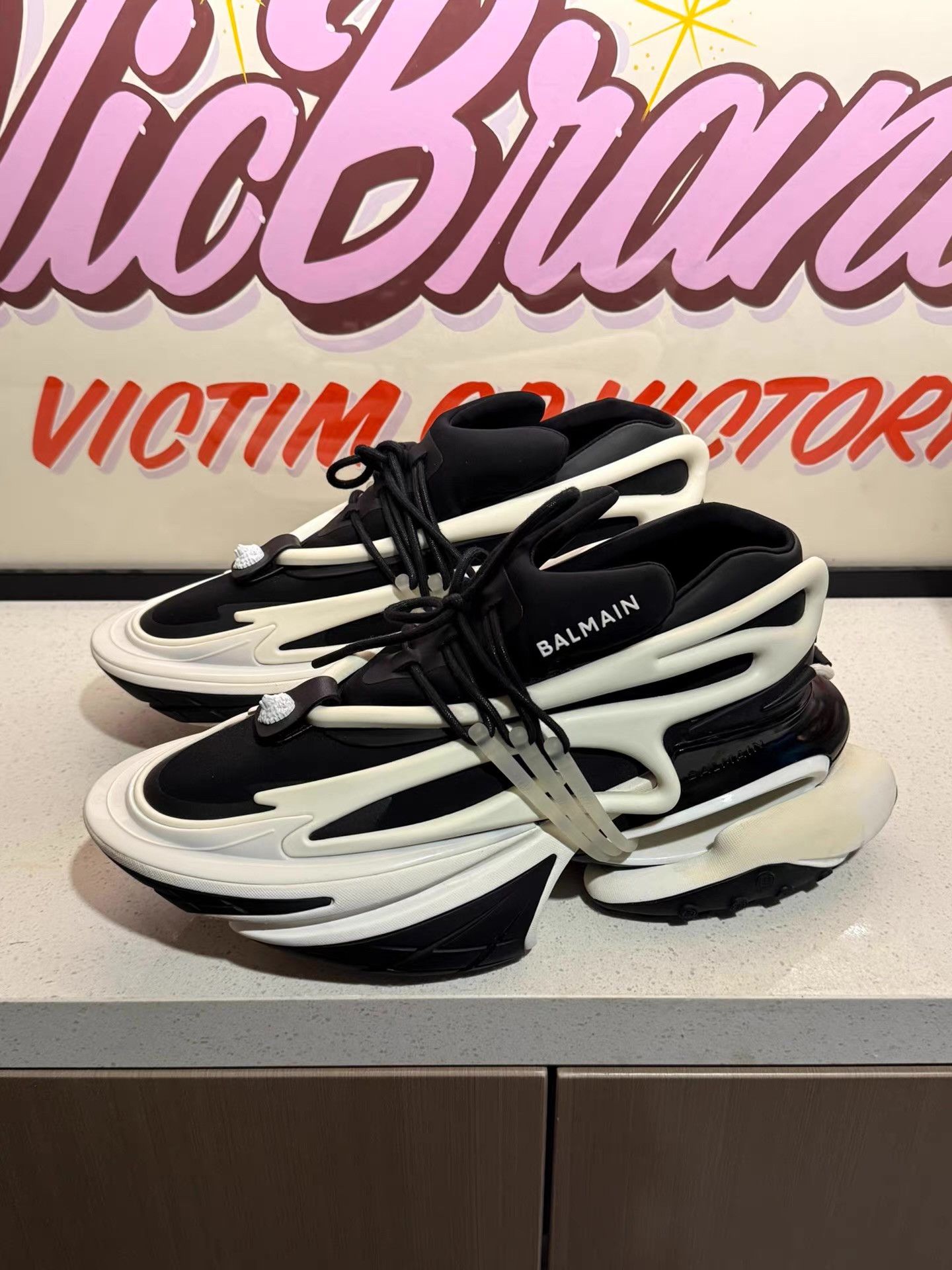 Other BALMAIN Unicorn leather low-top casual sneakers, Ｑ20 Size US 9.5 / EU 42-43 - 1 Thumbnail
