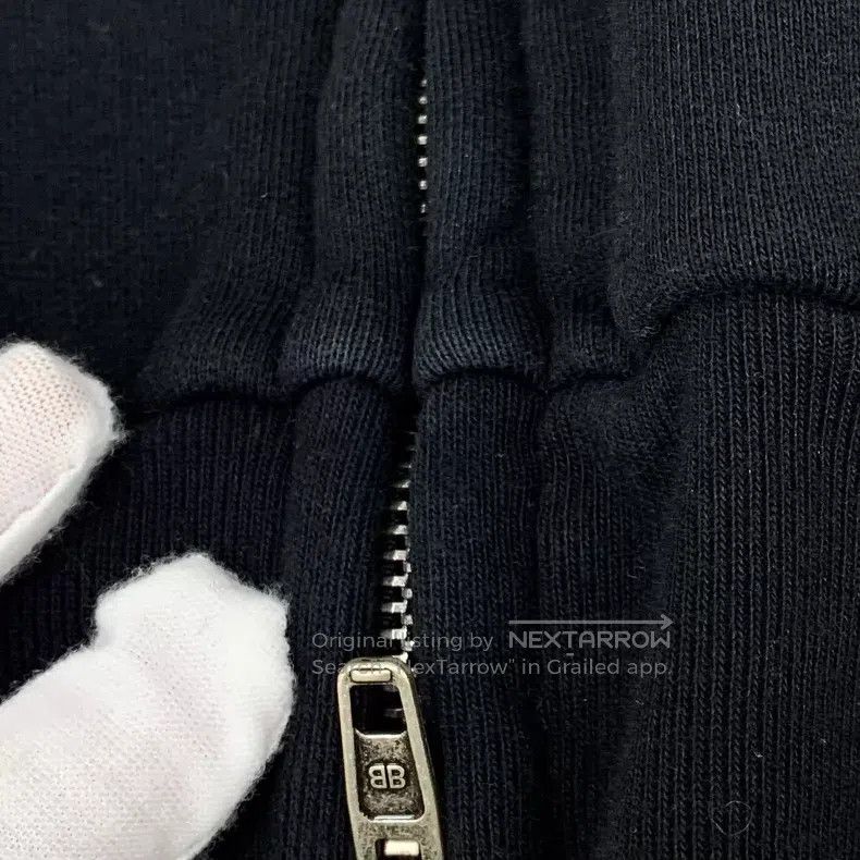 Balenciaga Balenciaga Black Labeled Cotton Hooded Zipper Long Sleeve Size US XS / EU 42 / 0 - 9 Thumbnail