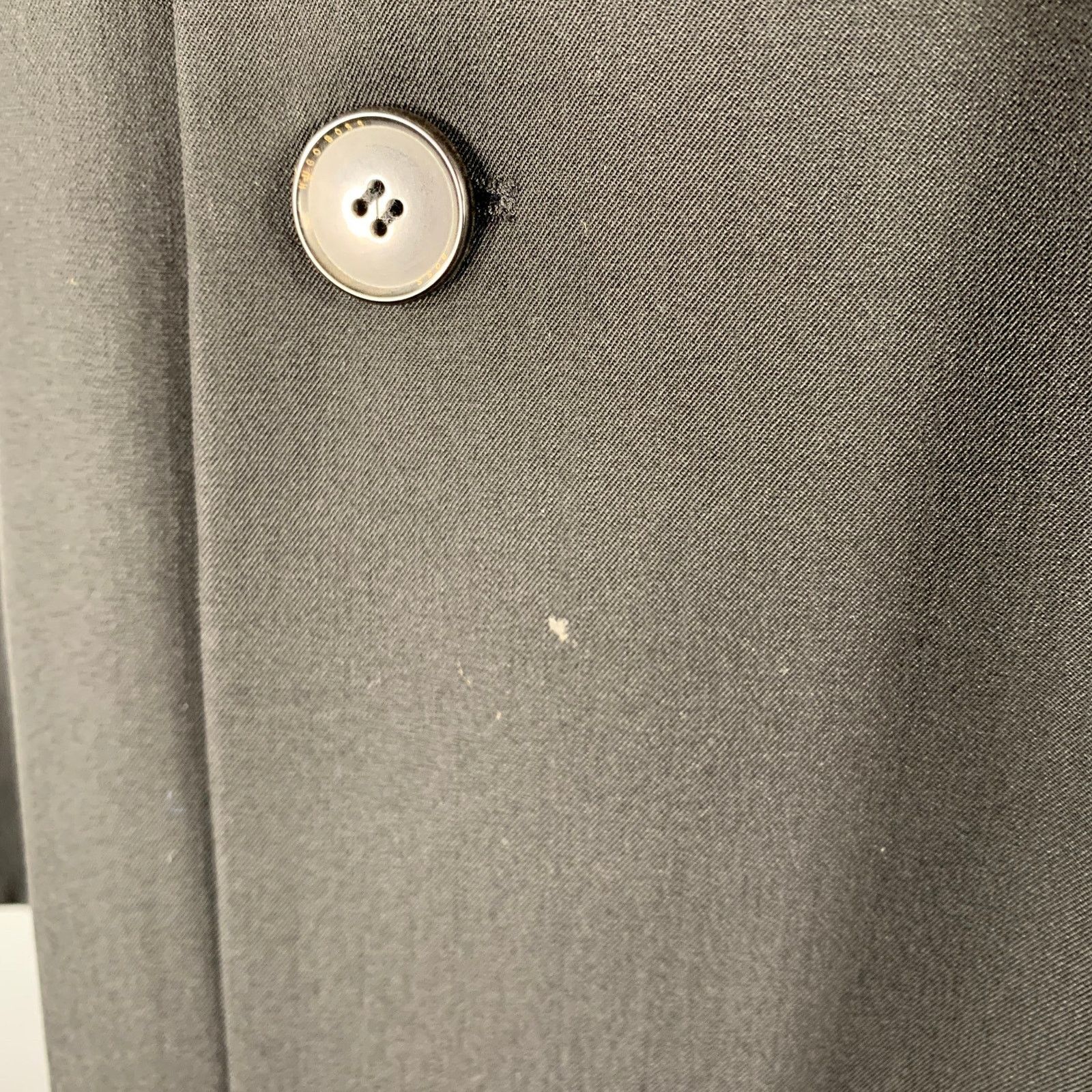 Hugo Boss HUGO BOSS Size 38 Black Virgin Wool Single Breasted Coat Size US S / EU 44-46 / 1 - 5 Thumbnail