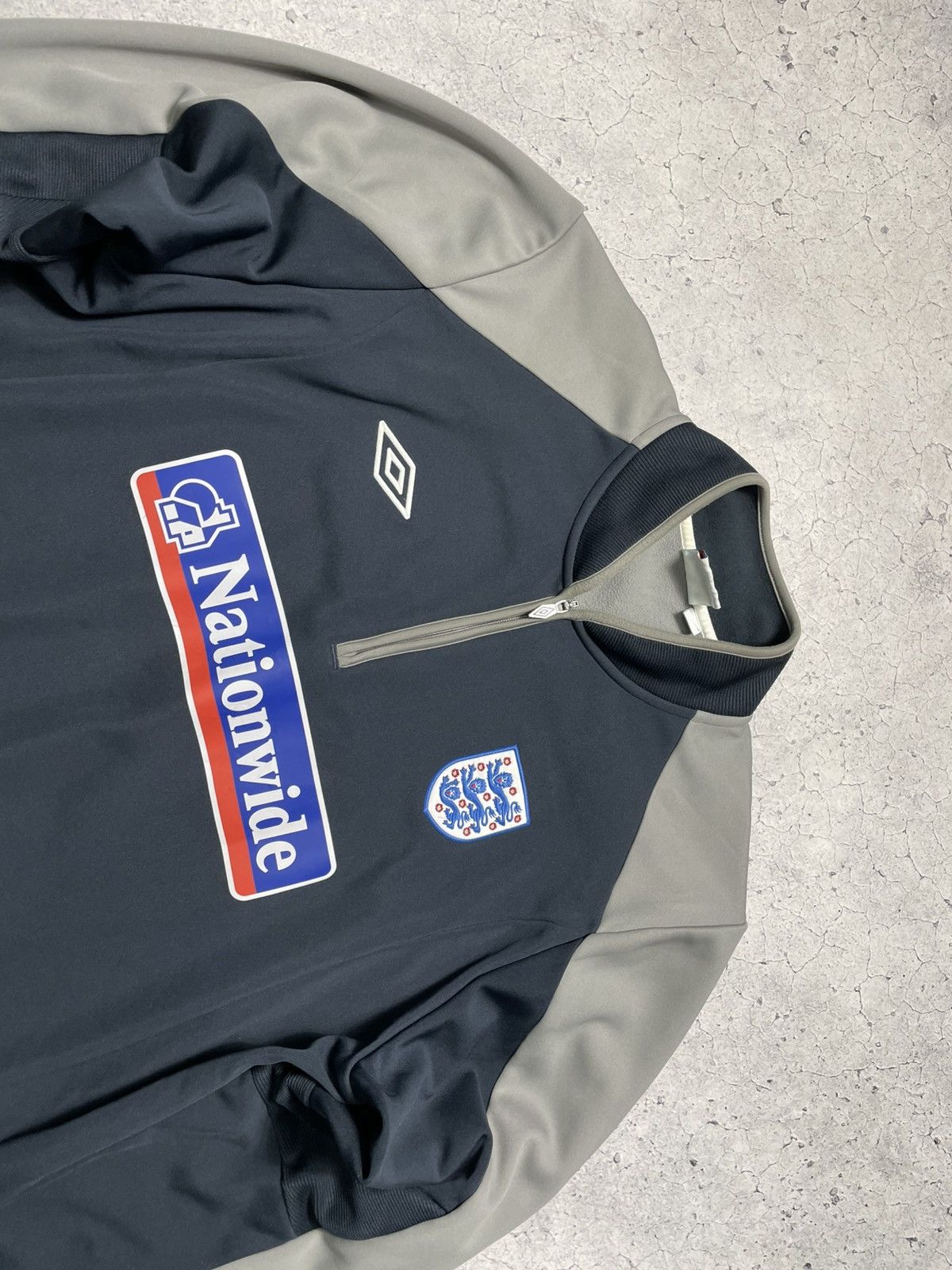 Umbro Vintage Umbro England Team Football Training Fleece Jacket Size US XXL / EU 58 / 5 - 5 Thumbnail