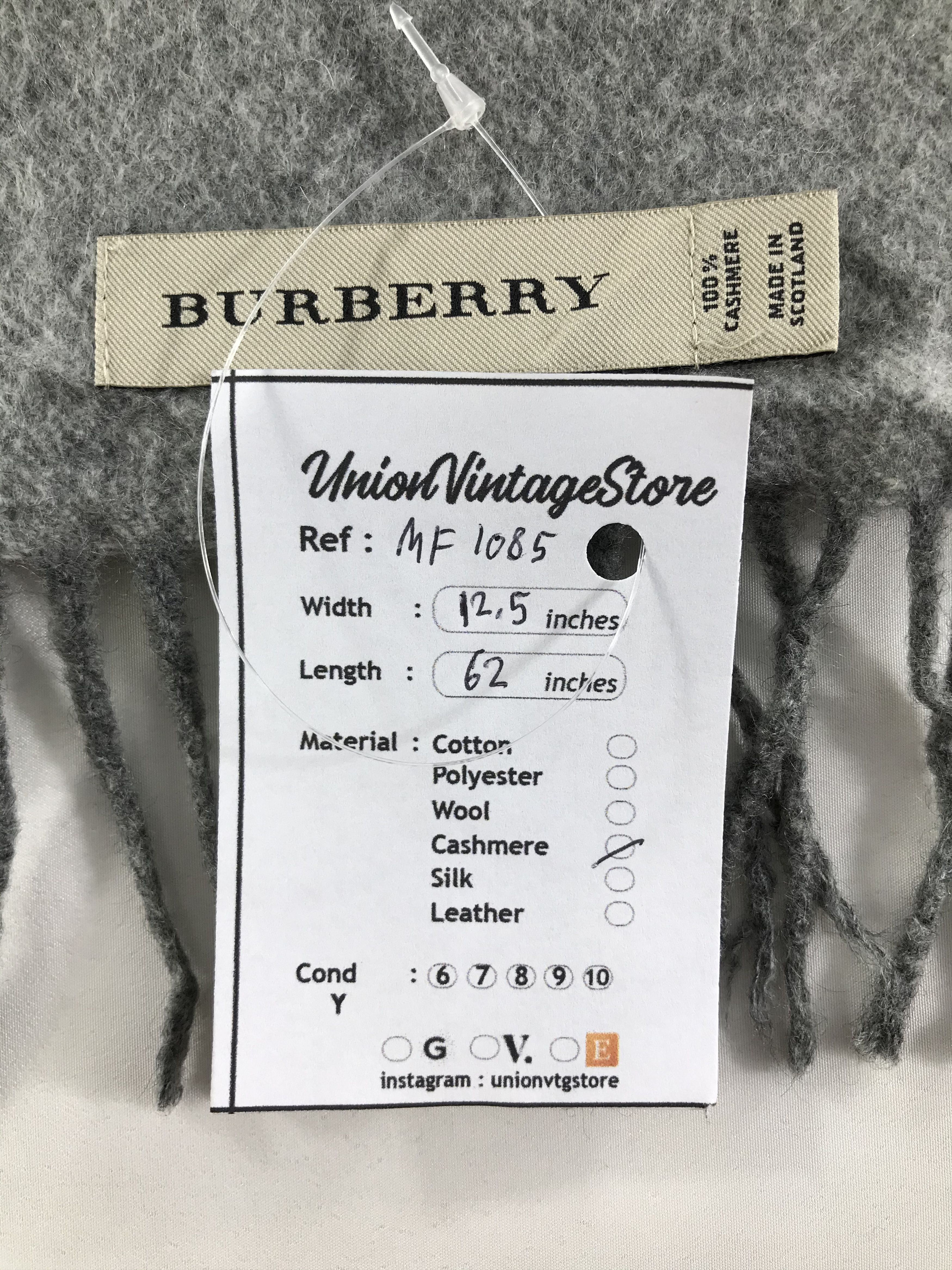 Burberry Vintage Burberry Scarf/Muffler/Neckwear MF1085 Size ONE SIZE - 5 Thumbnail
