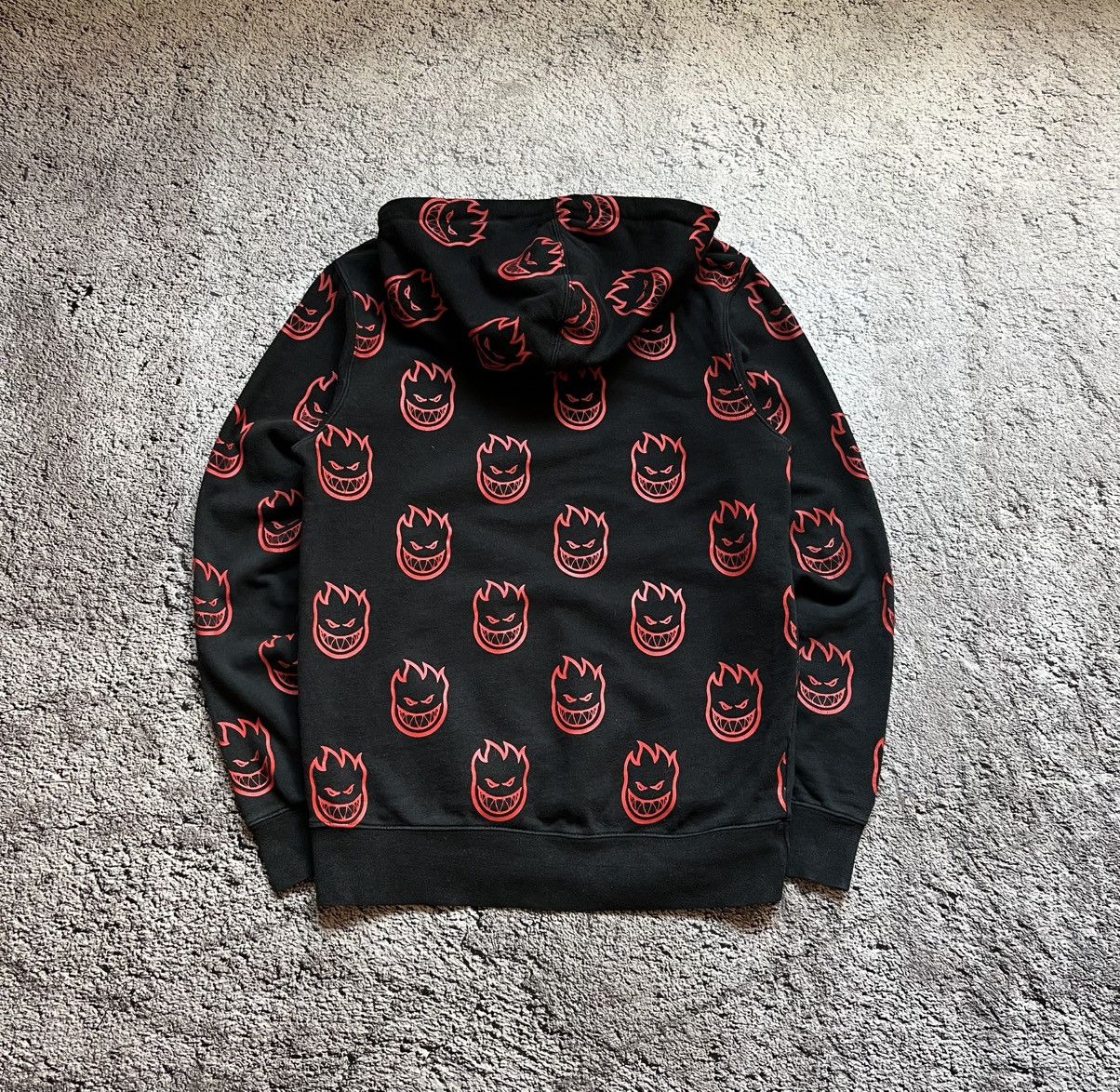 Huf HUF x Spitfire All Over Flame Logo Hoodie Size S Size US S / EU 44-46 / 1 - 2 Thumbnail