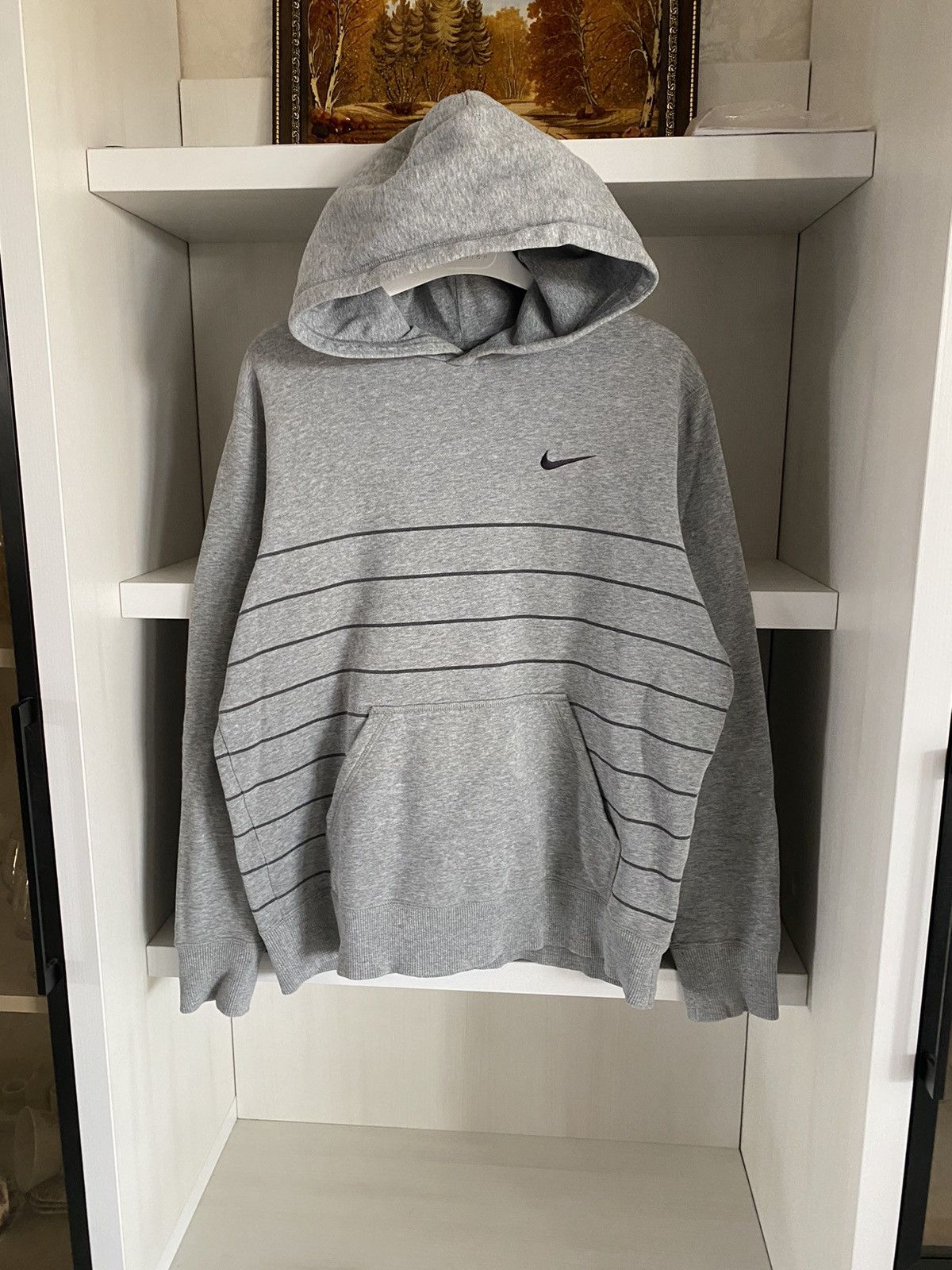 Nike Vintage Nike Y2K Mini logo Hoodie Gray Baggy Streetwear USA Size US M / EU 48-50 / 2 - 3 Thumbnail