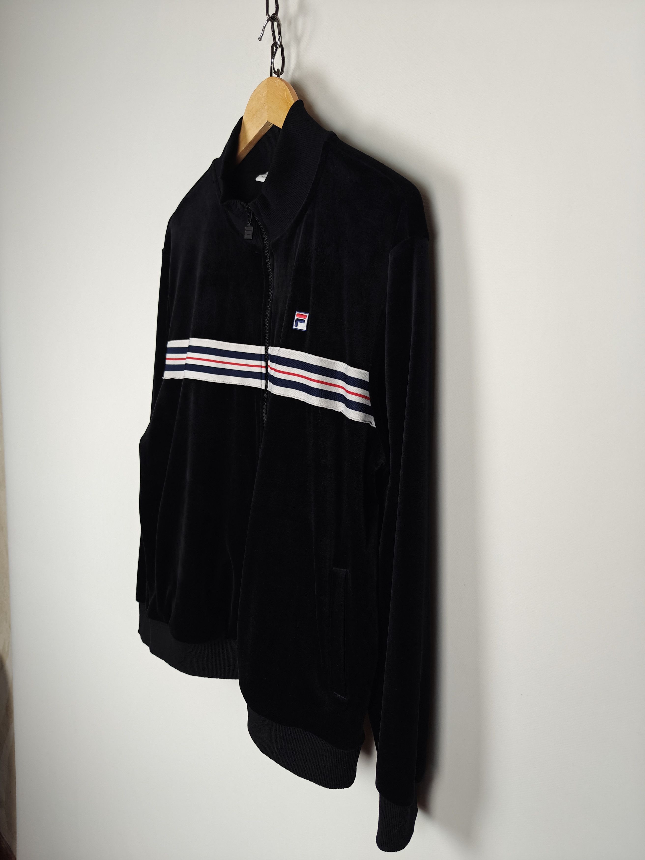 Fila Fila Velour Track Top Jacket Casual Black size M Size US M / EU 48-50 / 2 - 6 Thumbnail