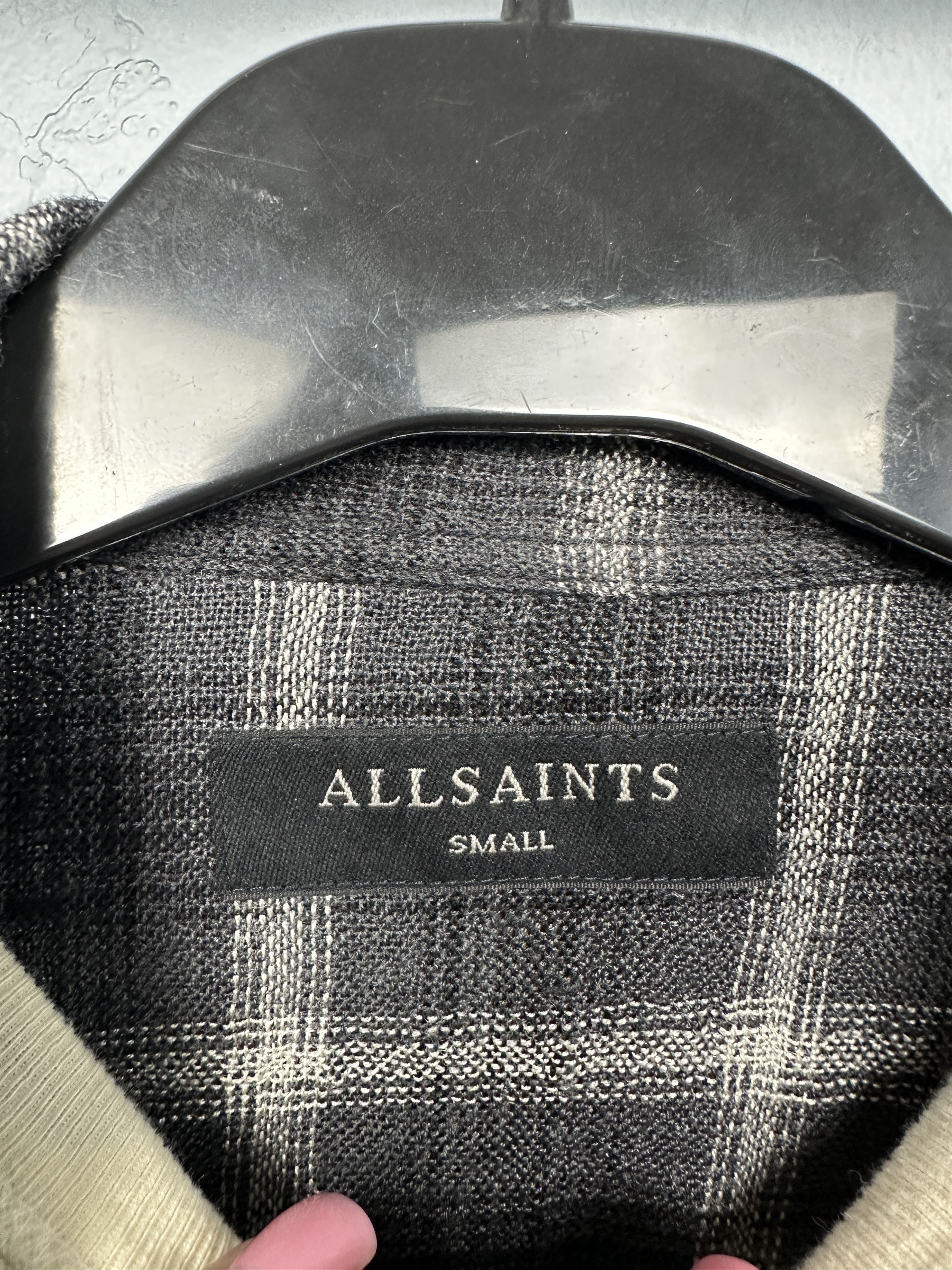 Allsaints Allsaints Mens Crenshaw Wool Flannel Plaid Shirt Size US S / EU 44-46 / 1 - 3 Thumbnail