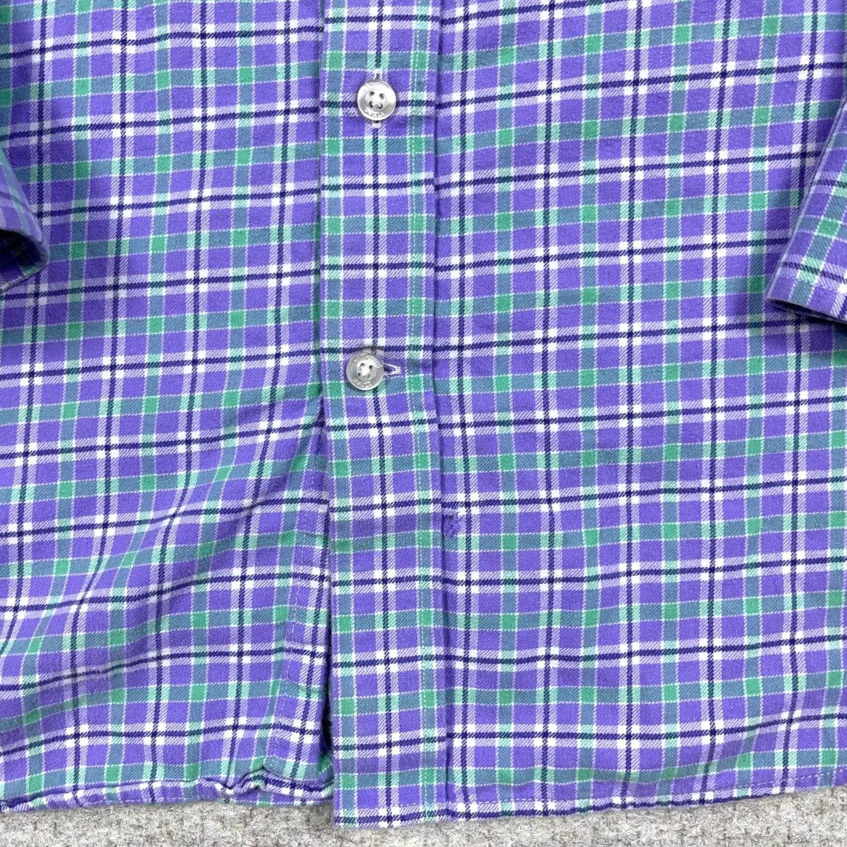 Vineyard Vines Vineyard Vines Shirt Men Large Slim Purple Plaid Flannel Button Up Whale Shirt Size US L / EU 52-54 / 3 - 5 Thumbnail