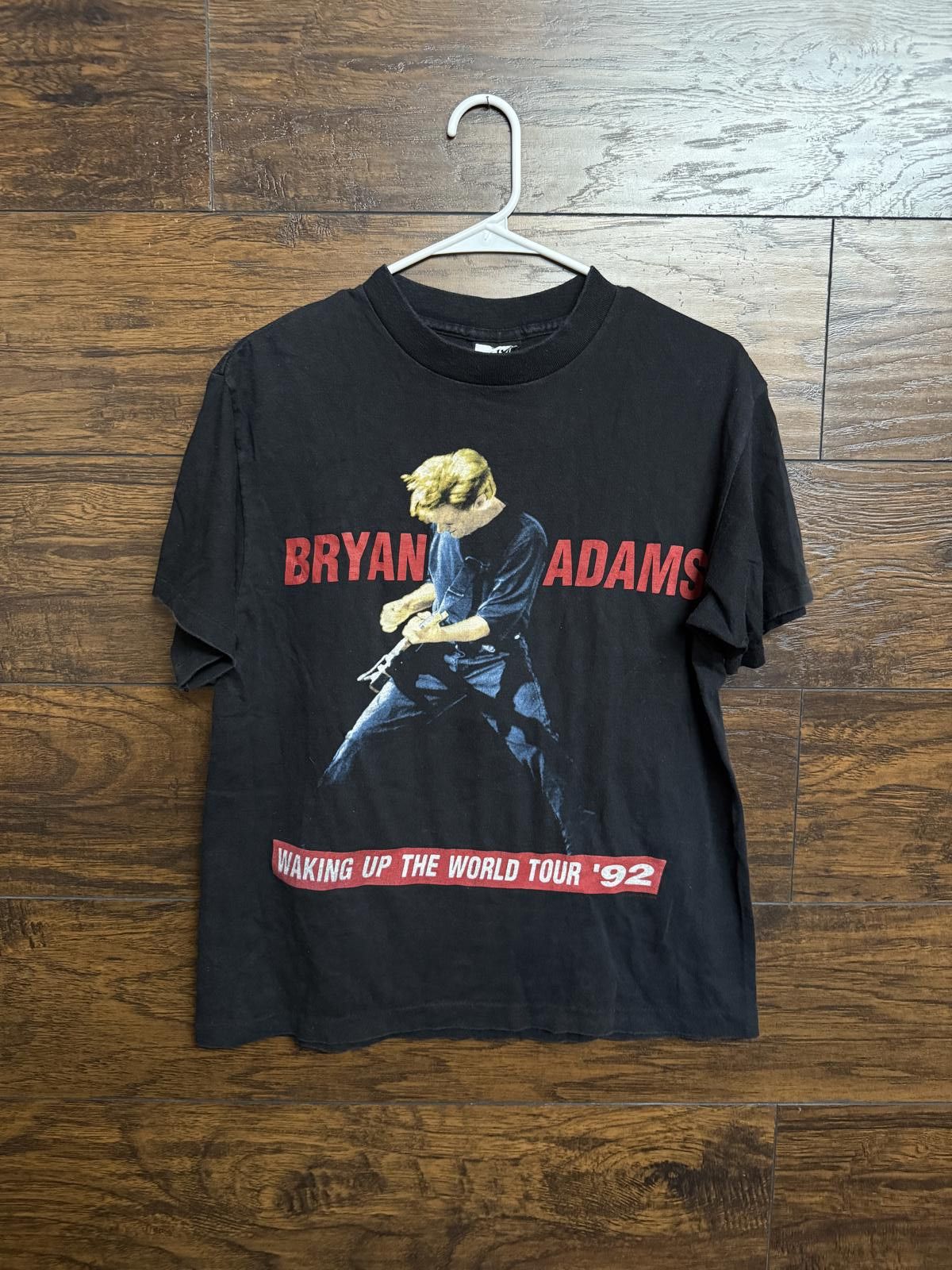 Mtv VTG Bryan Adams T-shirt Waking Up The World Tour 1992 Tee Size US M / EU 48-50 / 2 - 1 Thumbnail