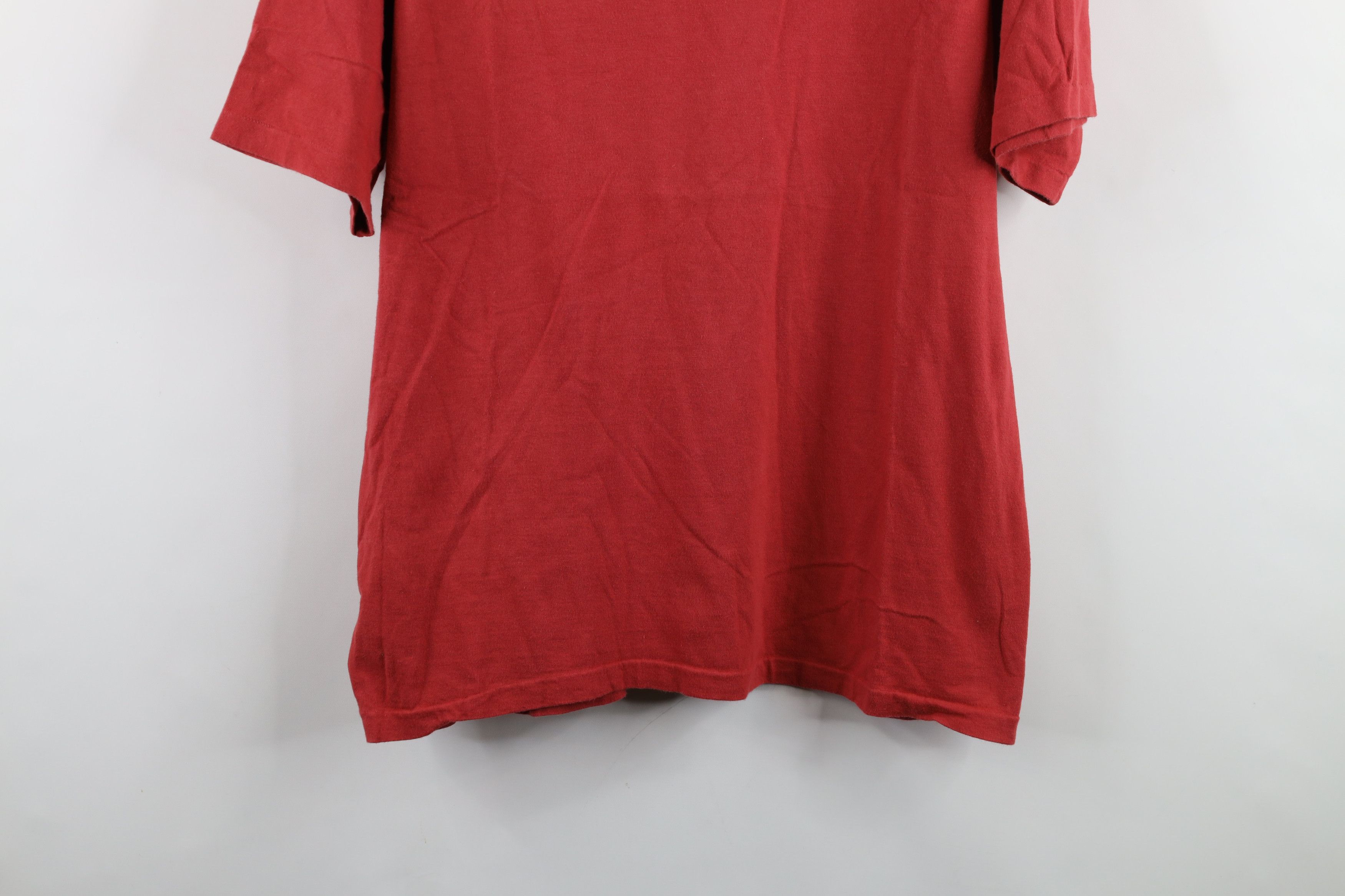 Gap × Vintage Vintage 90s Gap Short Sleeve V-Neck T-Shirt Red Cotton USA Size US M / EU 48-50 / 2 - 3 Thumbnail