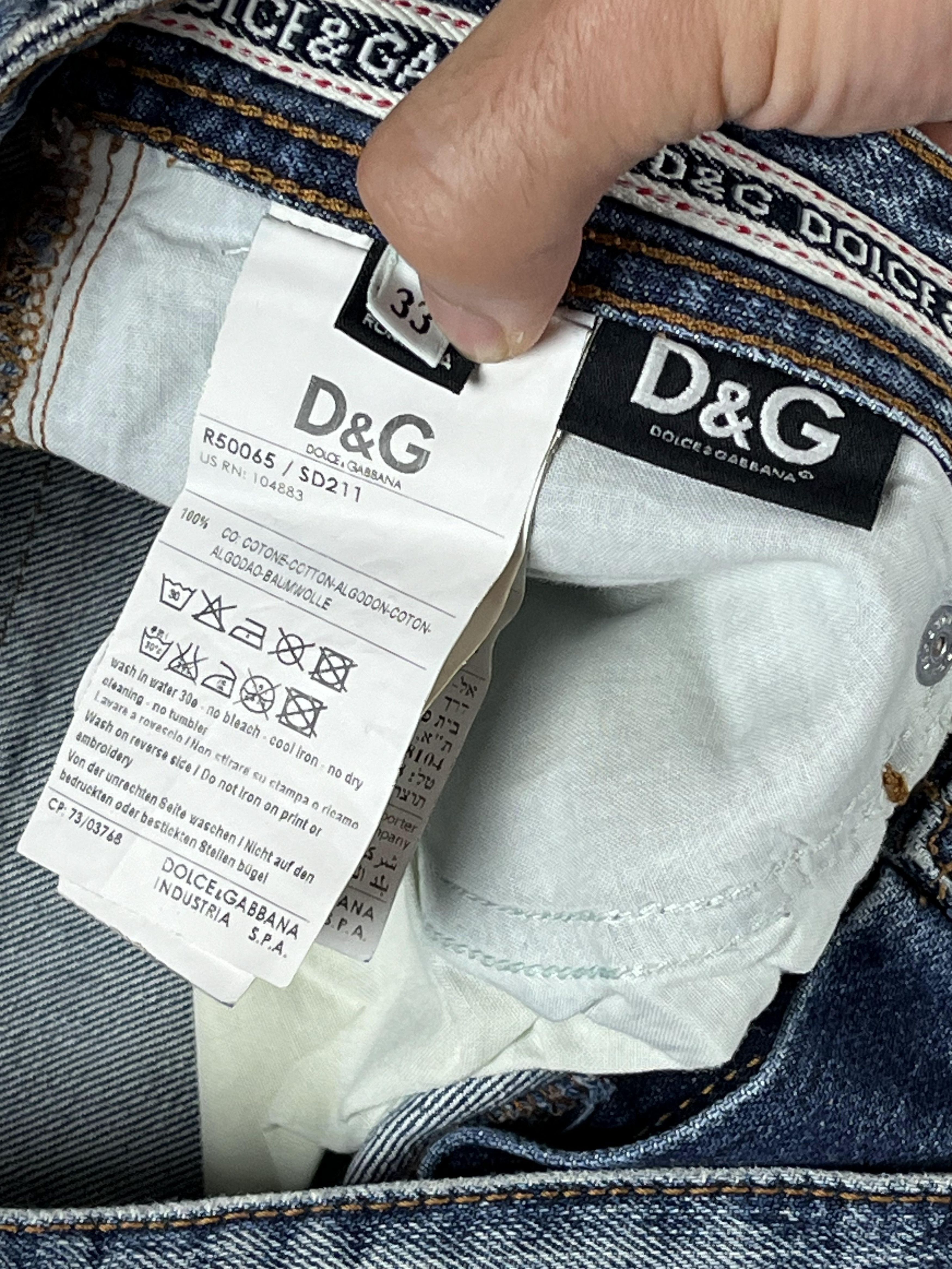 Dolce & Gabbana × Vintage Vintage Dolce & Gabbana Faded Jean Size US 33 - 11 Thumbnail