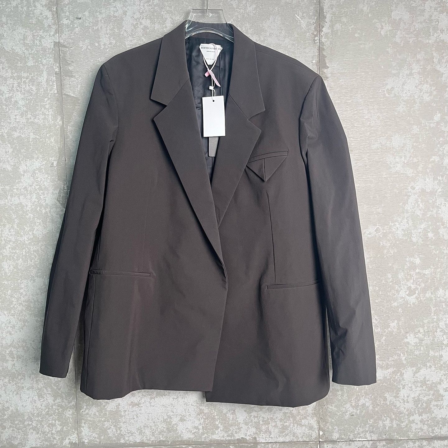 Bottega Veneta Bottega Veneta Brown Nylon Blend Blazer Size 38R Size 38R - 1 Thumbnail