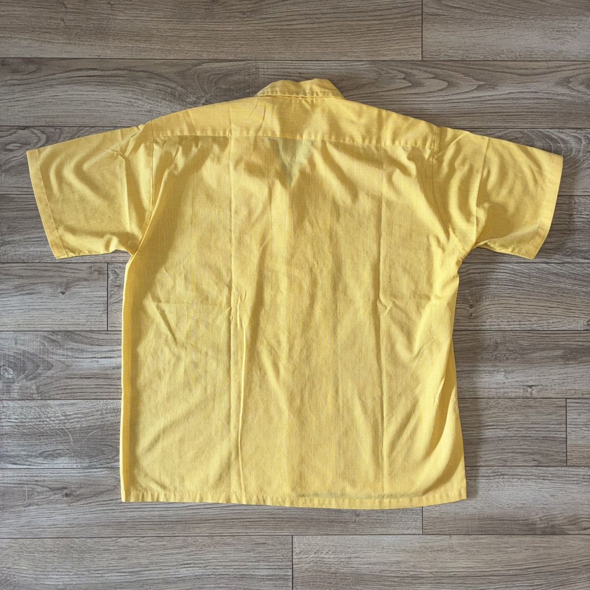 Sears 60s Sears perma prest yellow button up shirt true vintage Size US L / EU 52-54 / 3 - 3 Thumbnail