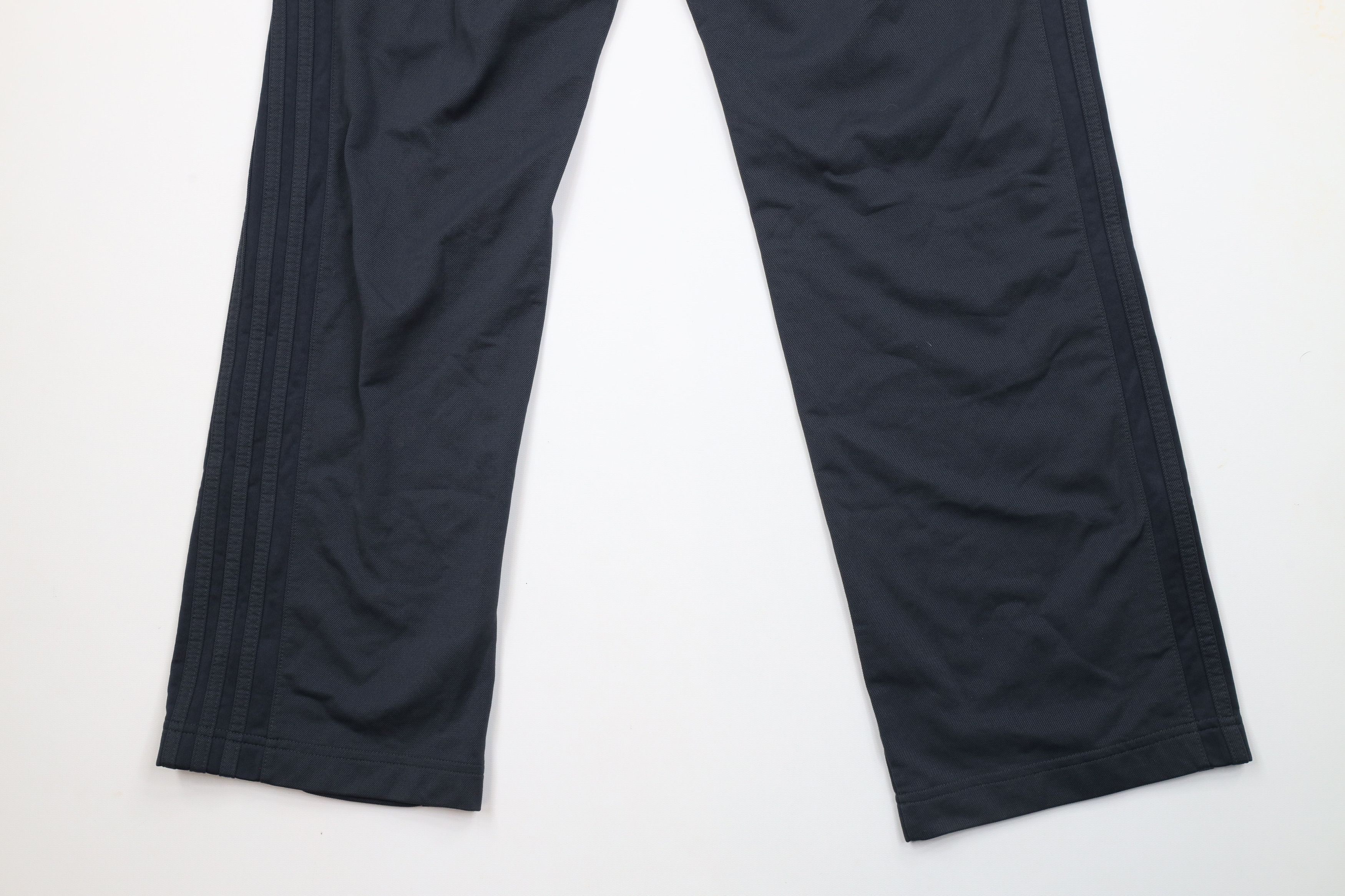 Adidas × Vintage Vintage Adidas Spell Out Striped Wide Leg Sweatpants Gray Size US 34 / EU 50 - 11 Thumbnail