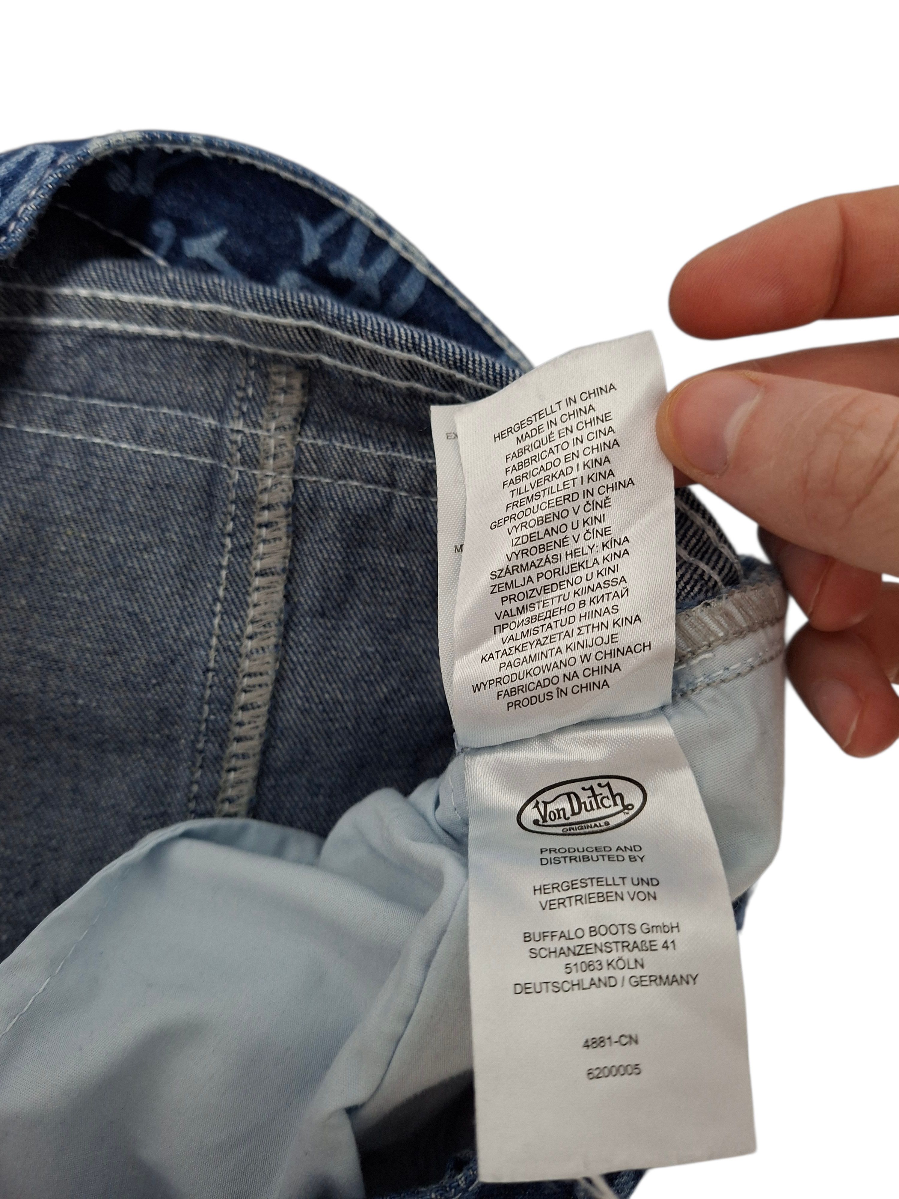 Von Dutch VON DUTCH FIRE MONOGRAM BAGGY CARGO LADY`S JEANS DENIM Size 26" / US 2 / IT 38 - 9 Thumbnail