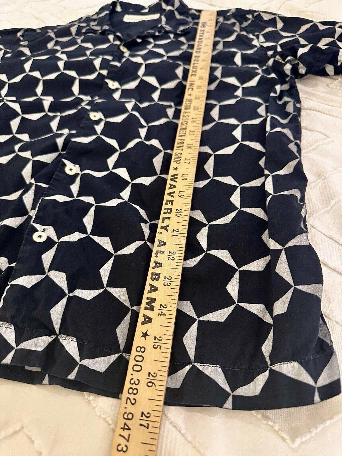 Universal Works Universal Works Block Print Short Sleeve Indigo Size Large Size US L / EU 52-54 / 3 - 4 Thumbnail