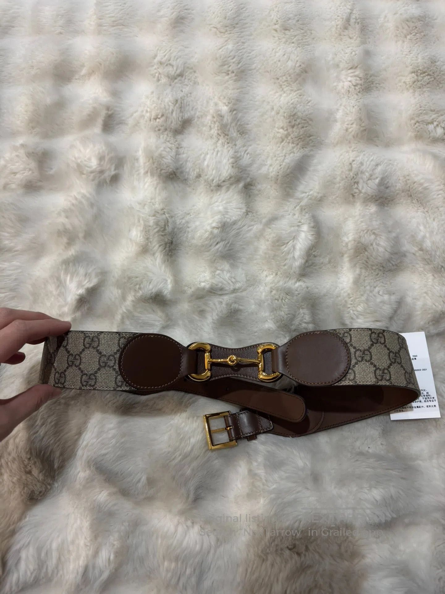 Gucci Guicci size 85 Fully Printed Monogram Belt| Size ONE SIZE - 1 Thumbnail