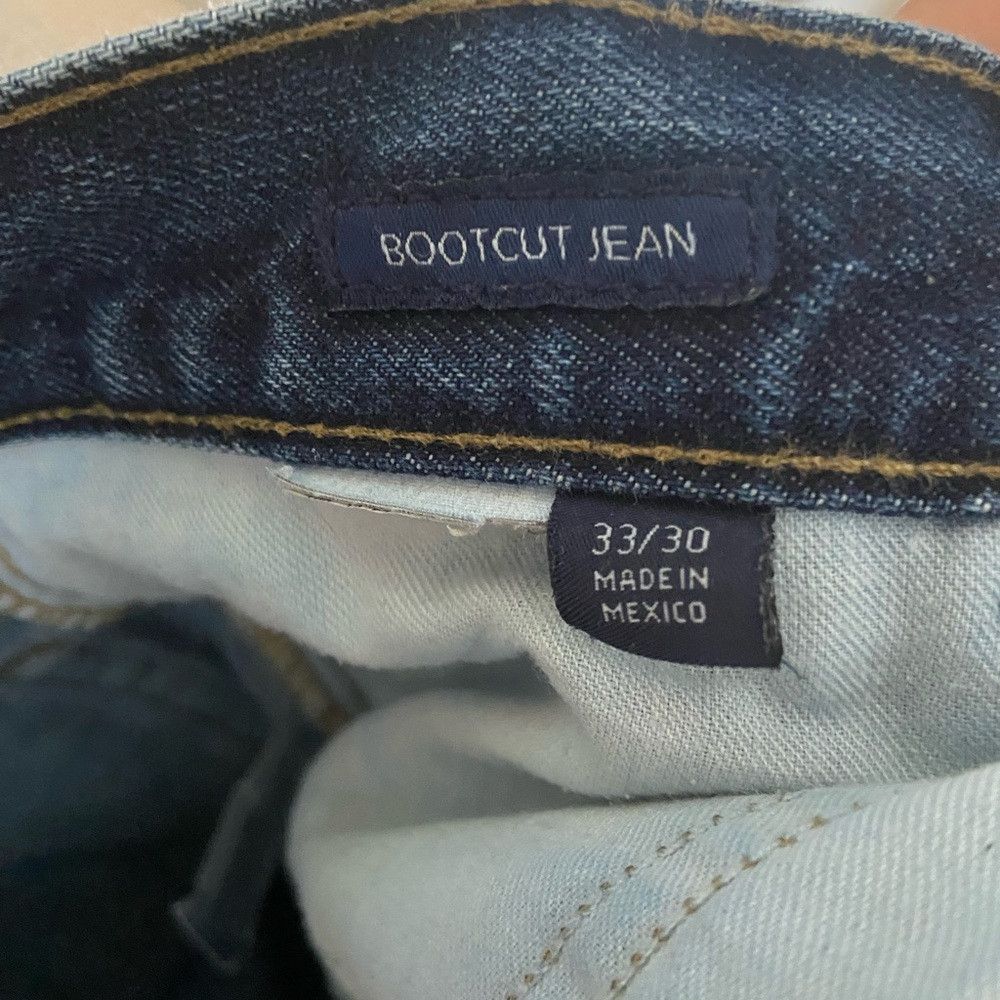 Tommy Hilfiger Tommy Hilfiger Blue Bootcut Jeans with Distressed Details Size US 33 - 3 Thumbnail