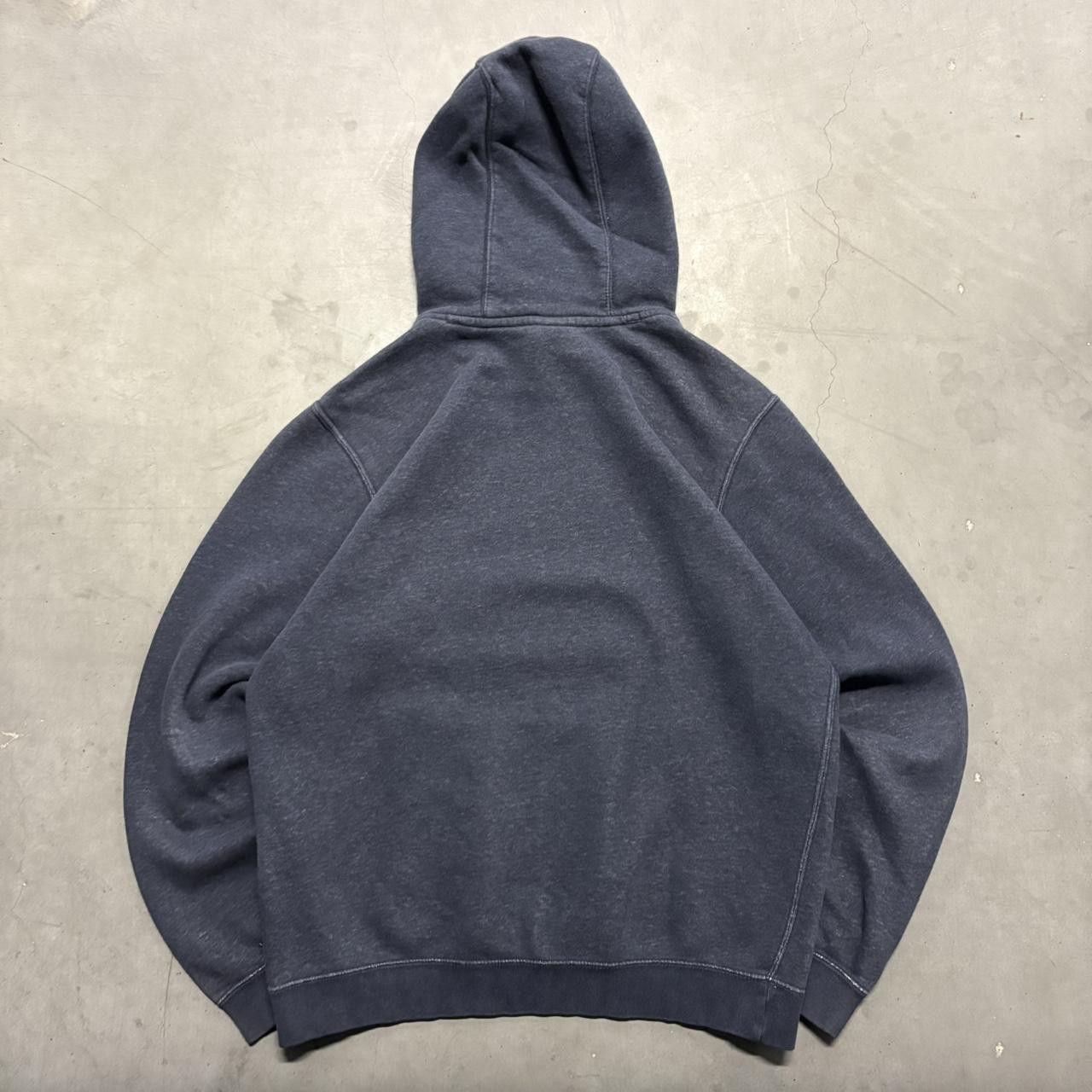 Nike × Vintage Vintage 2000s Nike Spellout Swoosh navy blue Nike Hoodie! Size US M / EU 48-50 / 2 - 3 Thumbnail