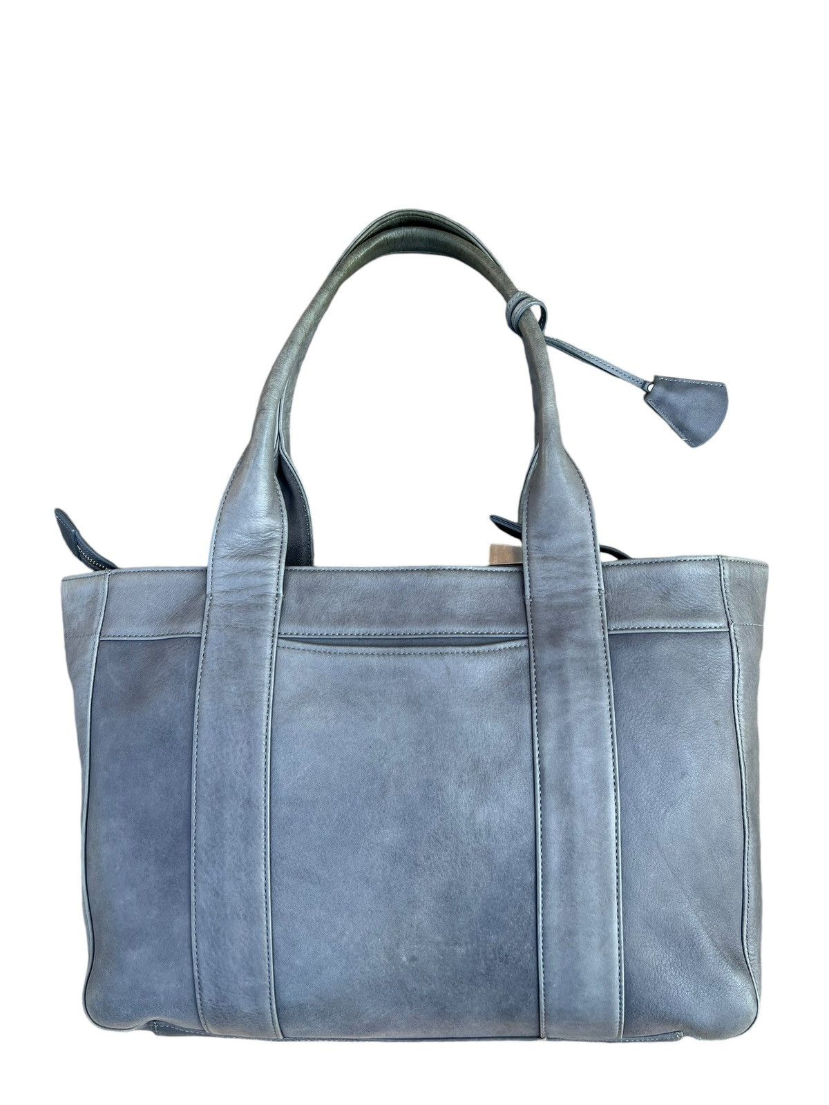 Leather Vintage Aniary Japan Fade Patina Leather Tote Bag Size ONE SIZE - 5 Thumbnail