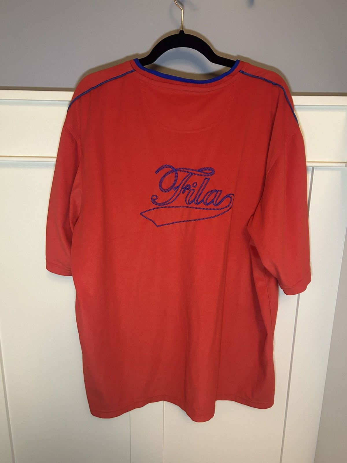 Fila × Vintage Vintage Fila soccer crest chain stitched oversized T-shirt Size US XL / EU 56 / 4 - 2 Thumbnail