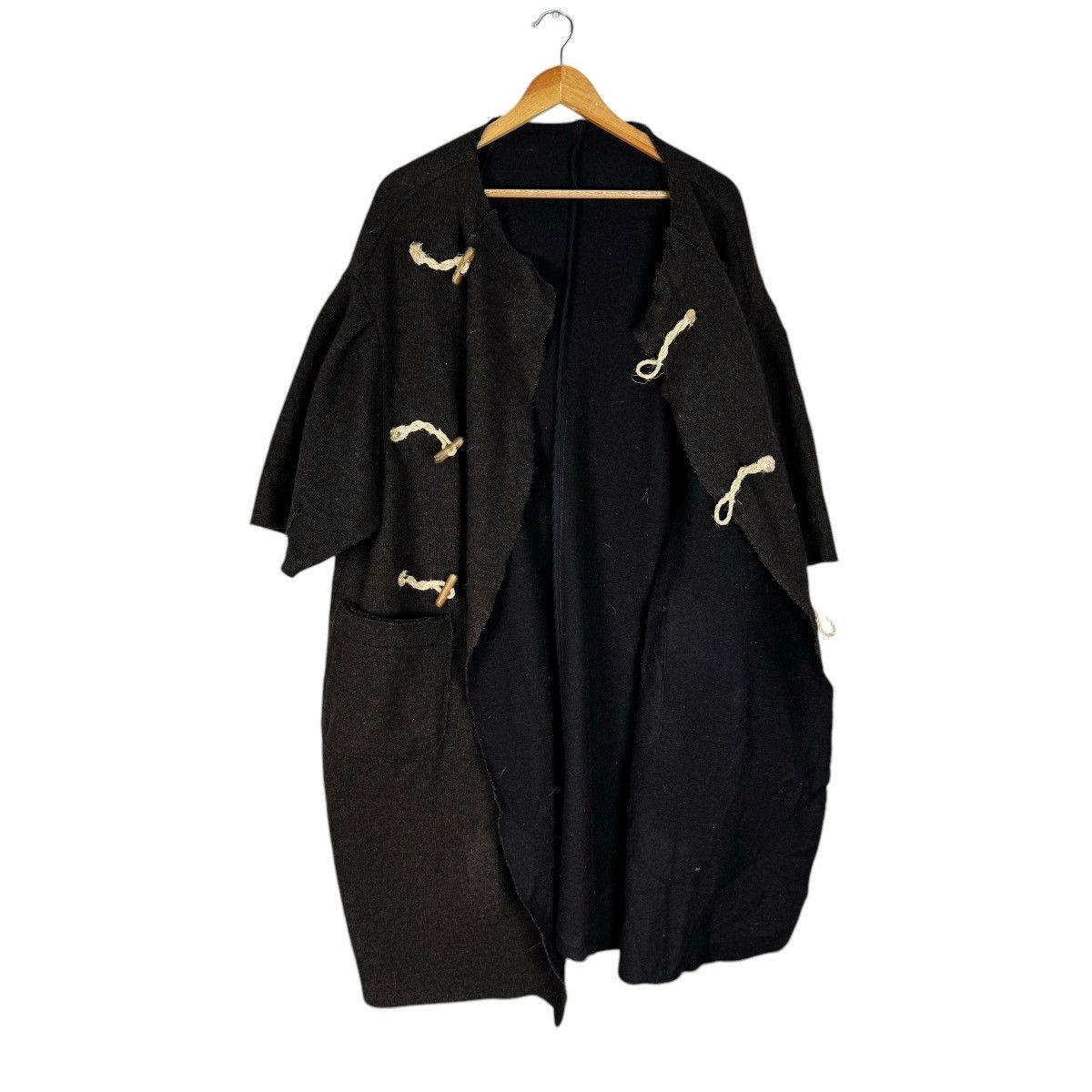 Kapital 🔥KAPITAL DUFFLE COAT WOOL SHORT SLEEVE JACKET Size XS / US 0-2 / IT 36-38 - 7 Thumbnail