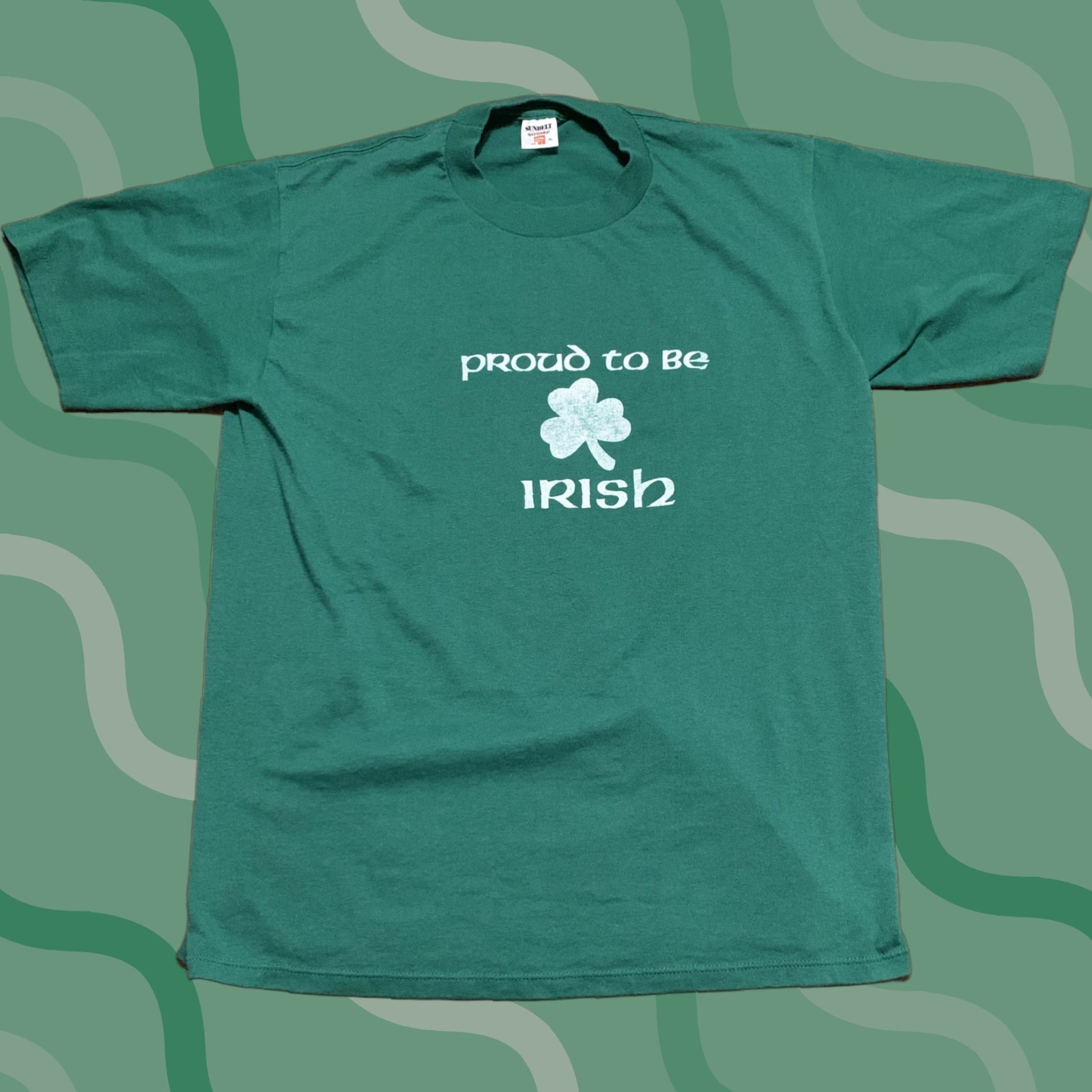 Vintage VINTAGE Proud To Be Irish St Patricks Day T Shirt XL Men Green XL T-Shirt Size US XL / EU 56 / 4 - 1 Thumbnail