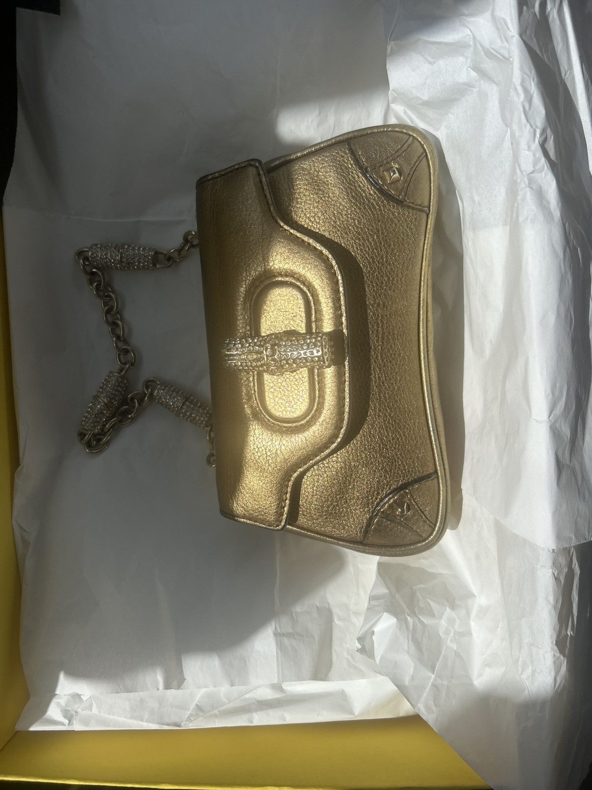 Gucci Vintage bronze pursewiyh swarovskichsin Size ONE SIZE - 21 Thumbnail