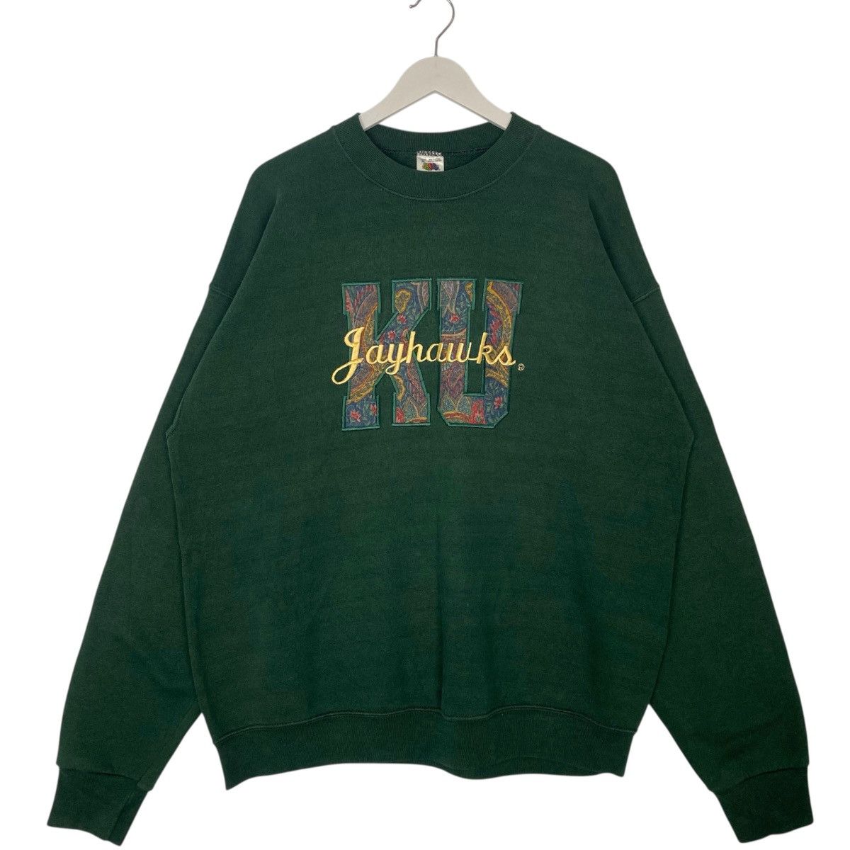 Other Vintage 90s Kansas University Jayhawks Sweatshirt Size XL Size US XL / EU 56 / 4 - 1 Thumbnail