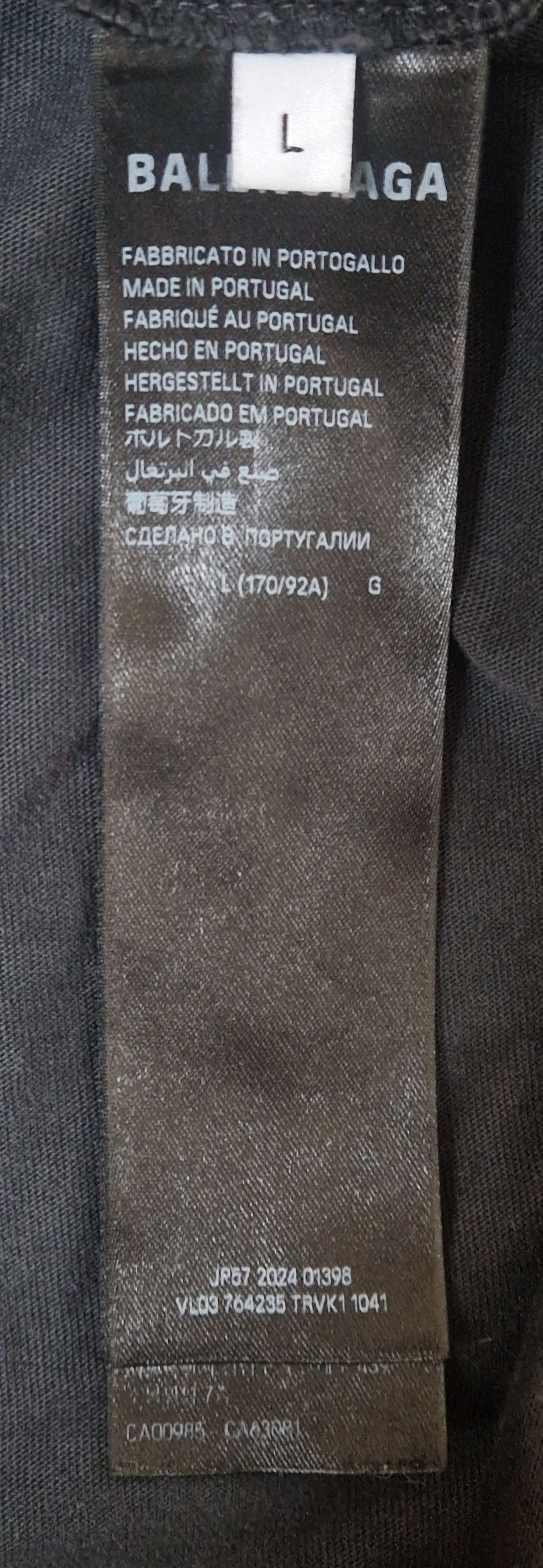 Balenciaga Tape Type T-Shirt Size US L / EU 52-54 / 3 - 7 Thumbnail