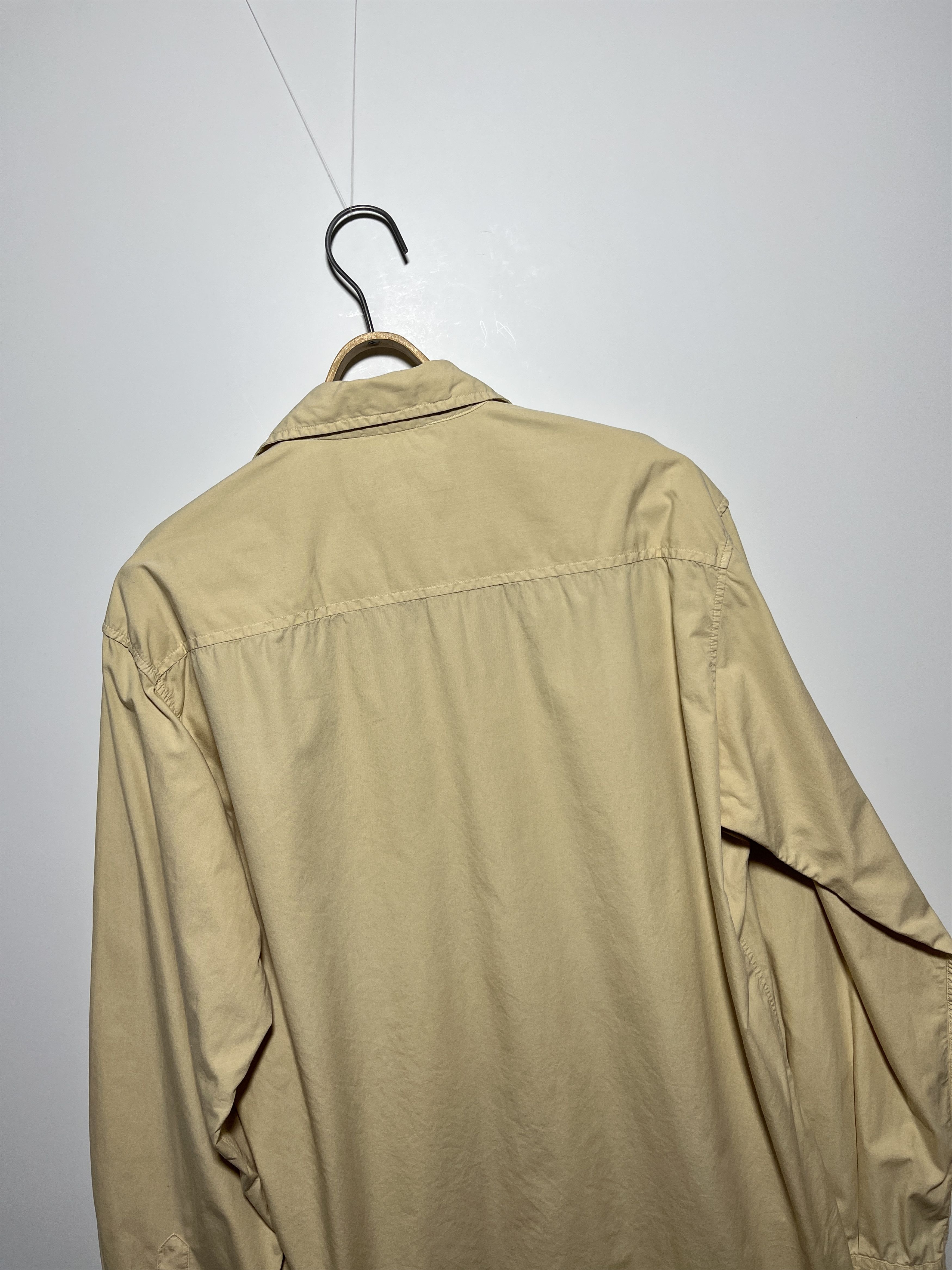 Versace Jeans Couture × Vintage Vintage 90s Versace Jeans Couture Beige Long Sleeve Shirt Size US XL / EU 56 / 4 - 5 Thumbnail