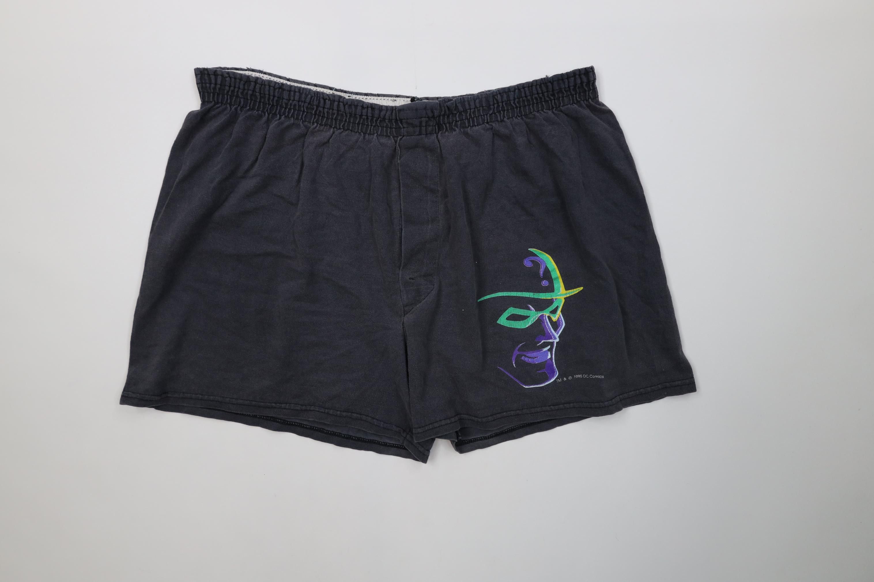 Vintage Vintage 90s Batman The Riddler Above Knee Short Shorts USA Size US 34 / EU 50 - 1 Thumbnail