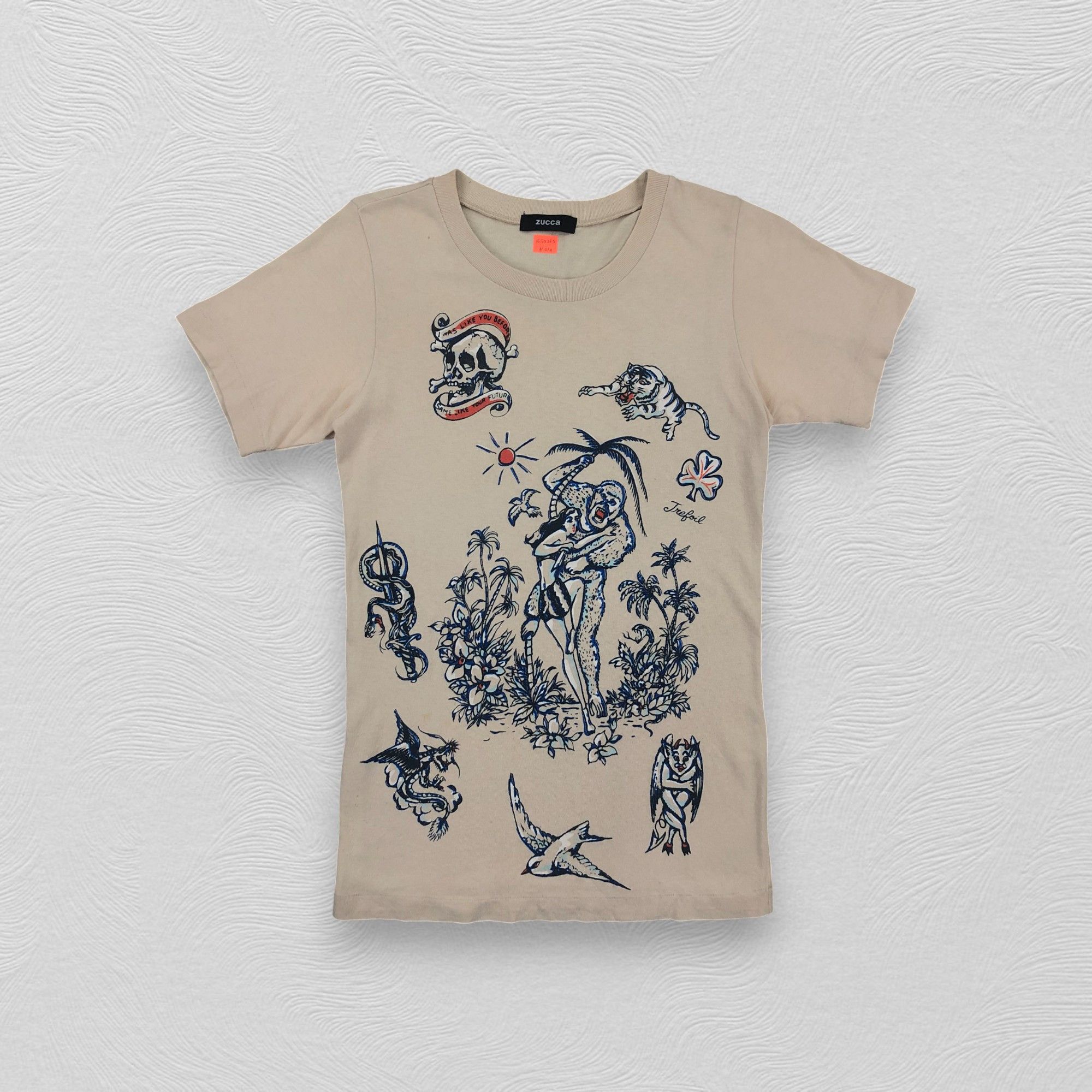Vintage Cabane De Zucca Rare Design Small Tshirt - H014