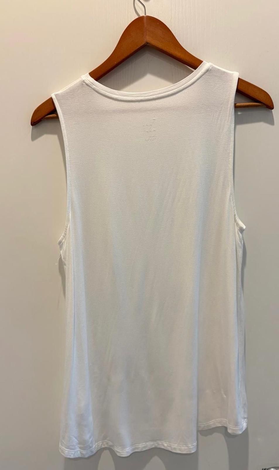 Other White Sleeveless Tank Top - Size Large Size L / US 10 / IT 46 - 2 Thumbnail