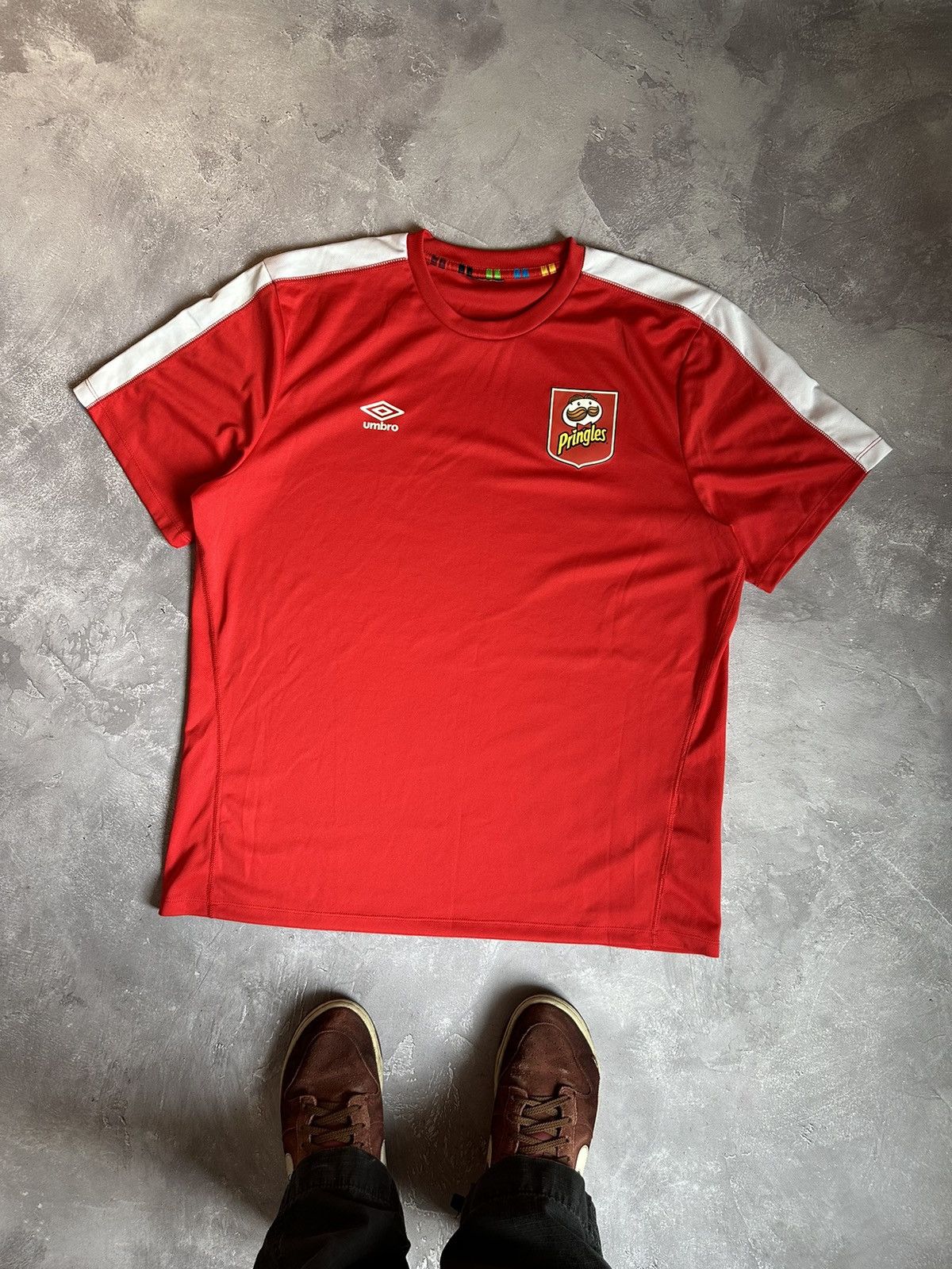 Vintage UMBRO X PRINGLES RARE VINTAGE SOCCER FOOTBALL JERSEY | Grailed