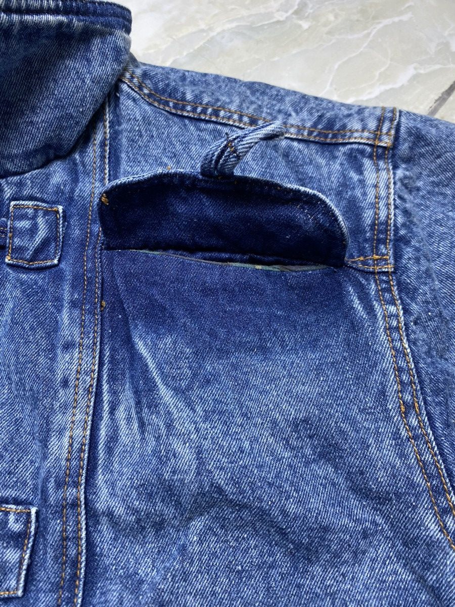 Vintage Selaster Vintage Denim Bomber Jacket Pit22 Size US L / EU 52-54 / 3 - 16 Thumbnail