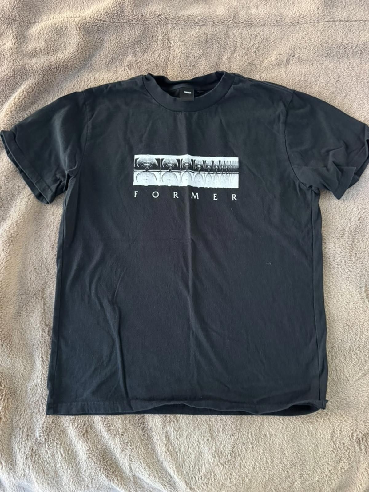 Forme D'Expression Former Black Graphic T-Shirt Medium Size US M / EU 48-50 / 2 - 1 Thumbnail