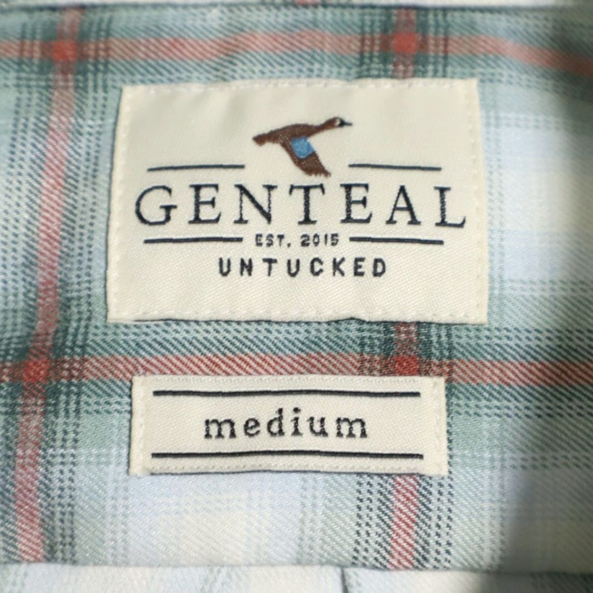 Olive Genteal Shirt Button Down Olive Men M Untucked Flannel Plaid Long Sleeve Regular Adult Mens Size US M / EU 48-50 / 2 - 5 Thumbnail