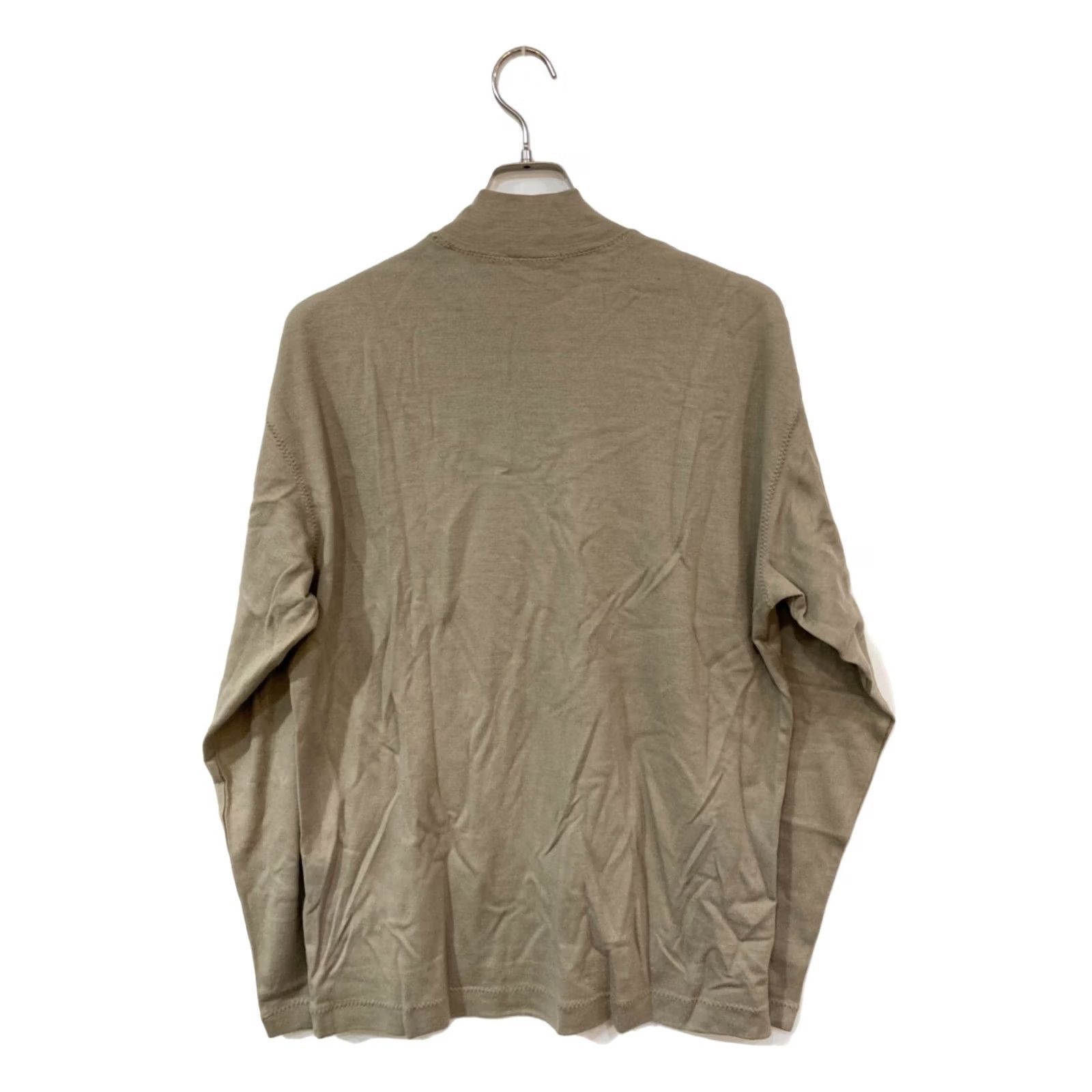 Issey Miyake ISSEY MIYAKE Wool High-Neck Knit L Beige Sweater Long Sleeve Pullover Mens Regular Size L Solid Size US L / EU 52-54 / 3 - 2 Thumbnail