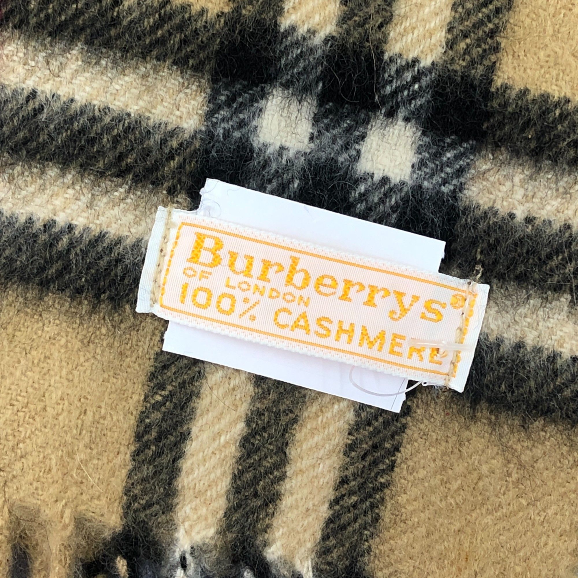 Burberry Vintage Burberrys Scarf Muffler Wool Cashmere Scarves Size ONE SIZE - 4 Thumbnail