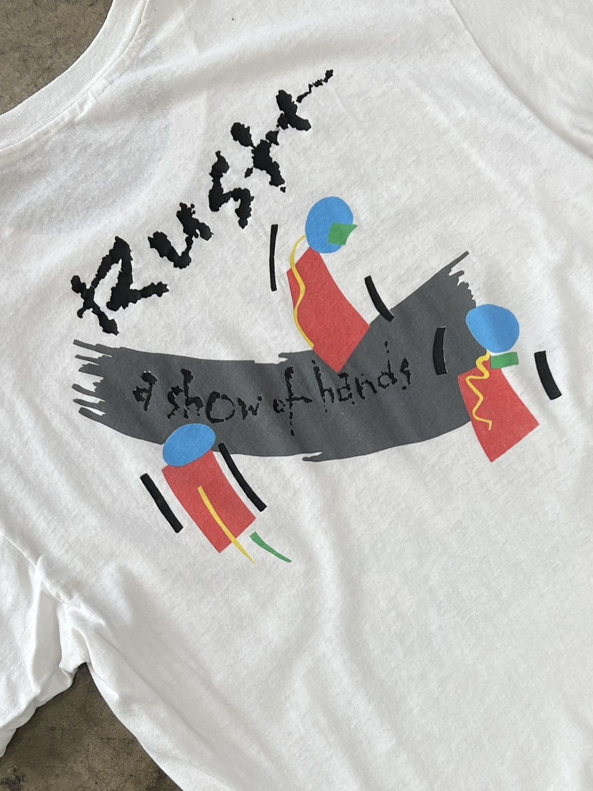 Band Tees Vintage 1989 Rush A Sow of Hands Tour Single Stitch Large Size US L / EU 52-54 / 3 - 4 Thumbnail